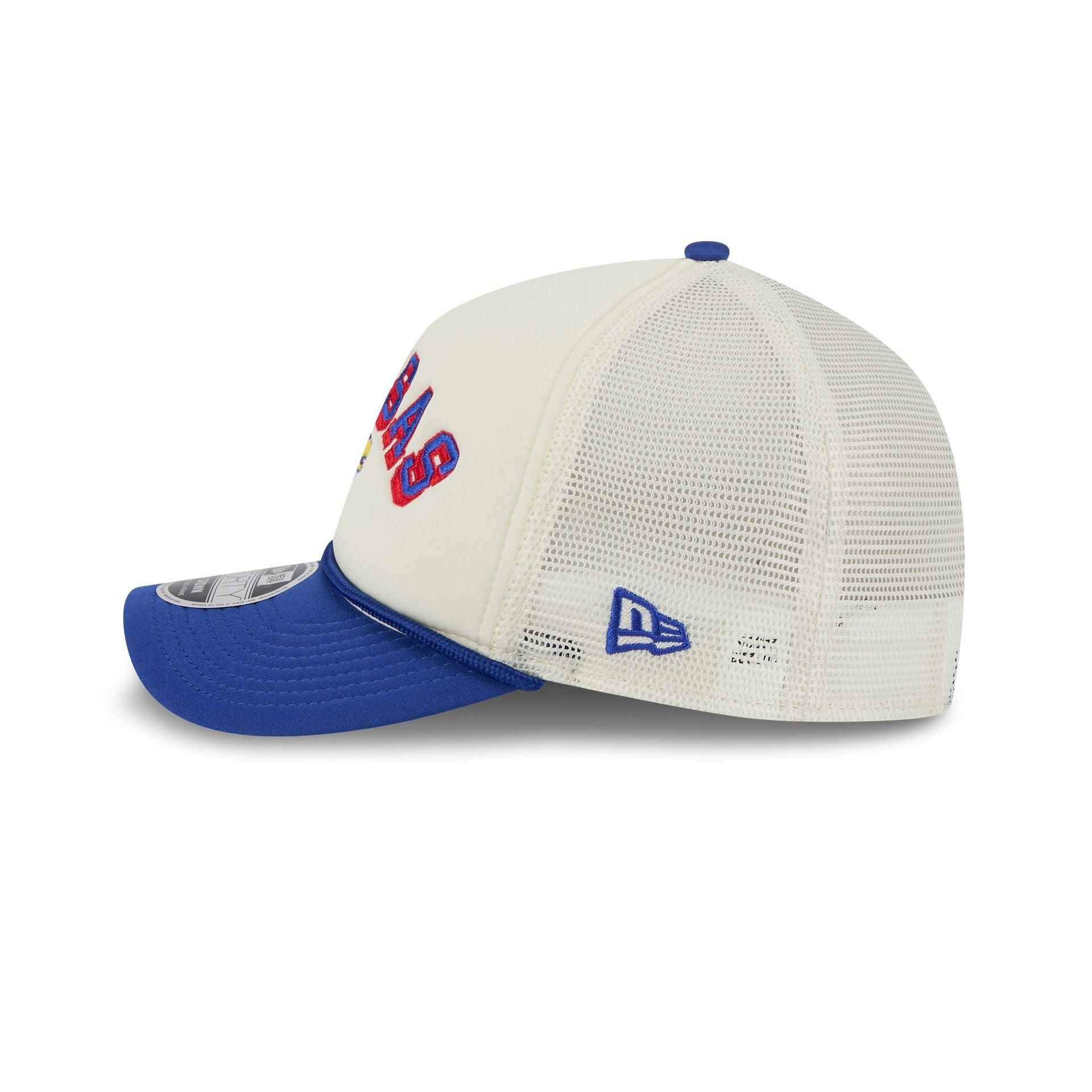 Kansas Jayhawks Chrome Arch 9FORTY M-Crown A-Frame Trucker Hat Male Product Image