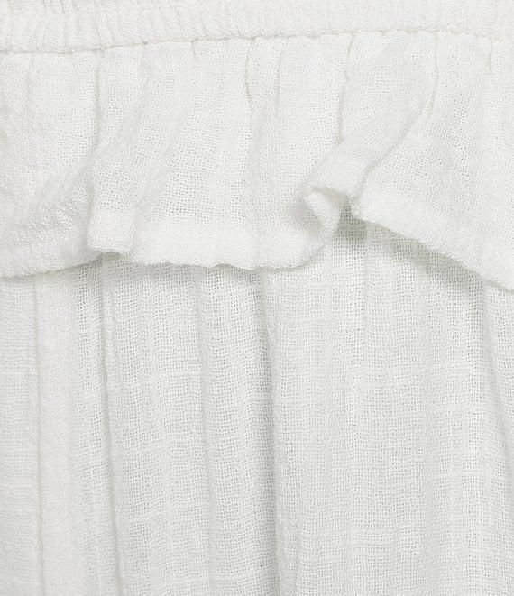 Sadie & Sage Strapless Smocked Bodice Wide Leg Jumpsuit Product Image