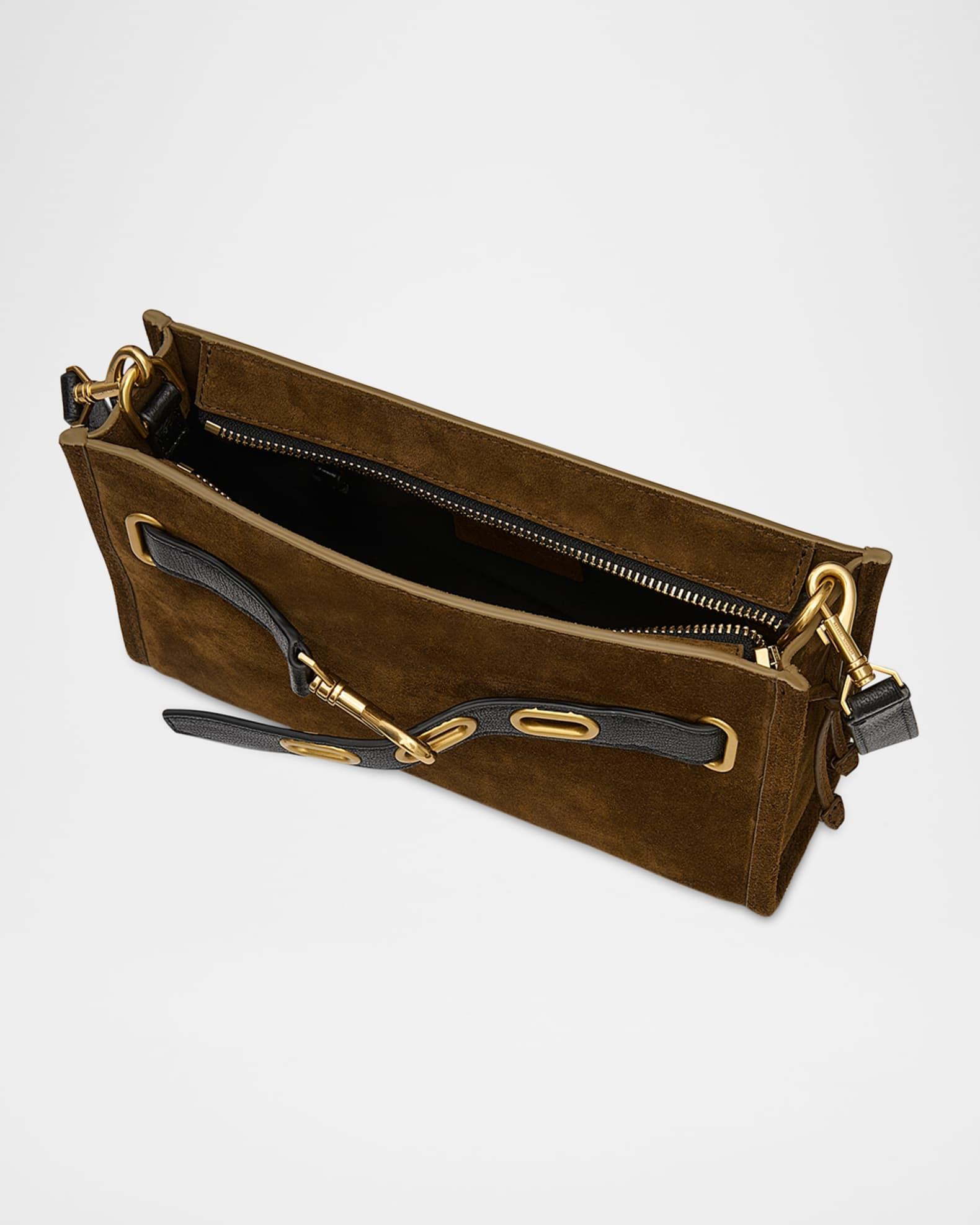 Crosby Suede Strap-Embellished Crossbody Bag Product Image