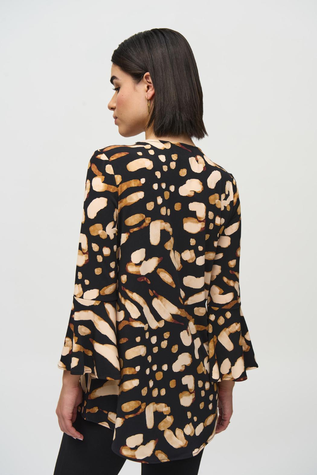 Silky Knit Animal Print Tunic Product Image