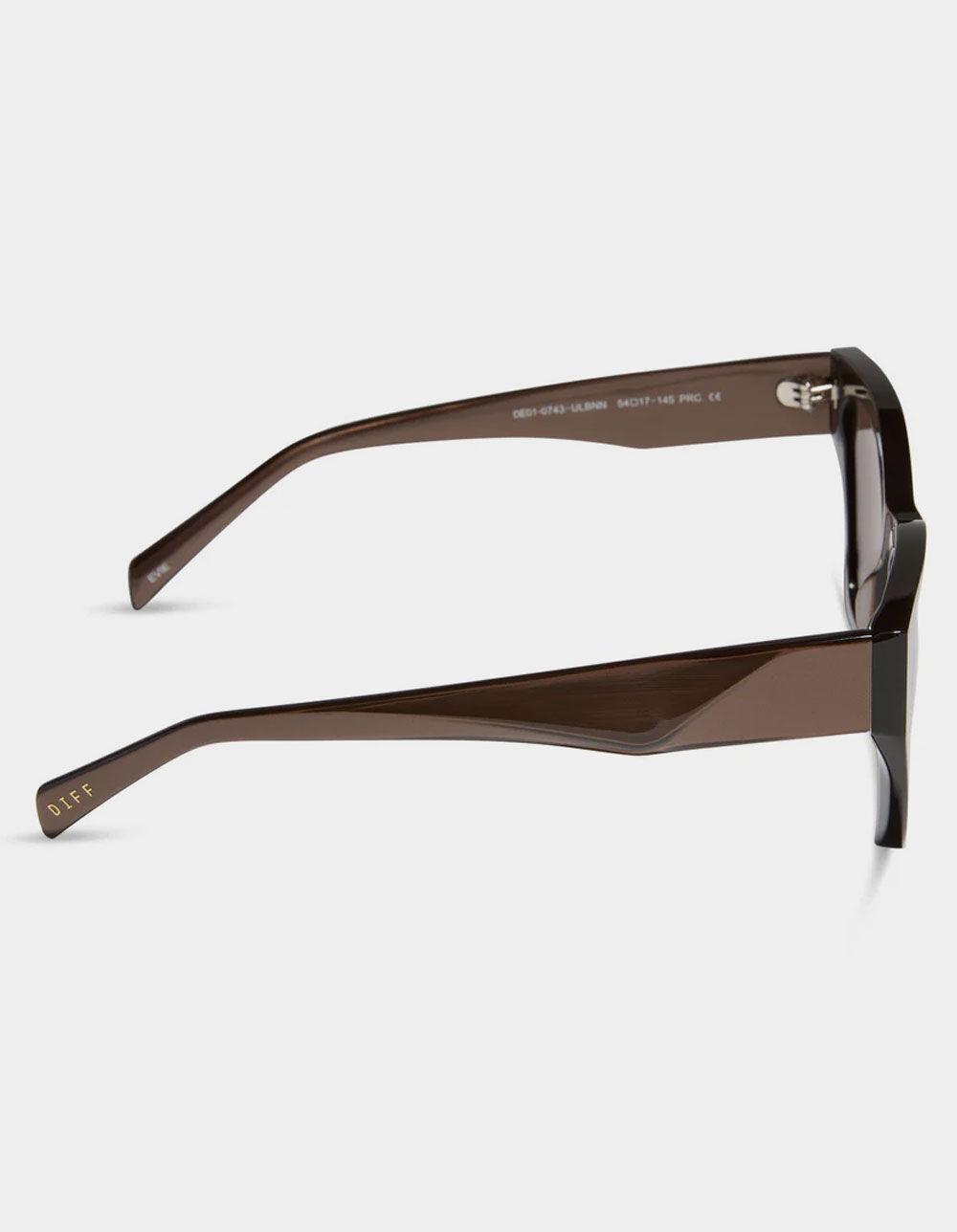 DIFF EYEWEAR Evie Sunglasses - BROWN Product Image