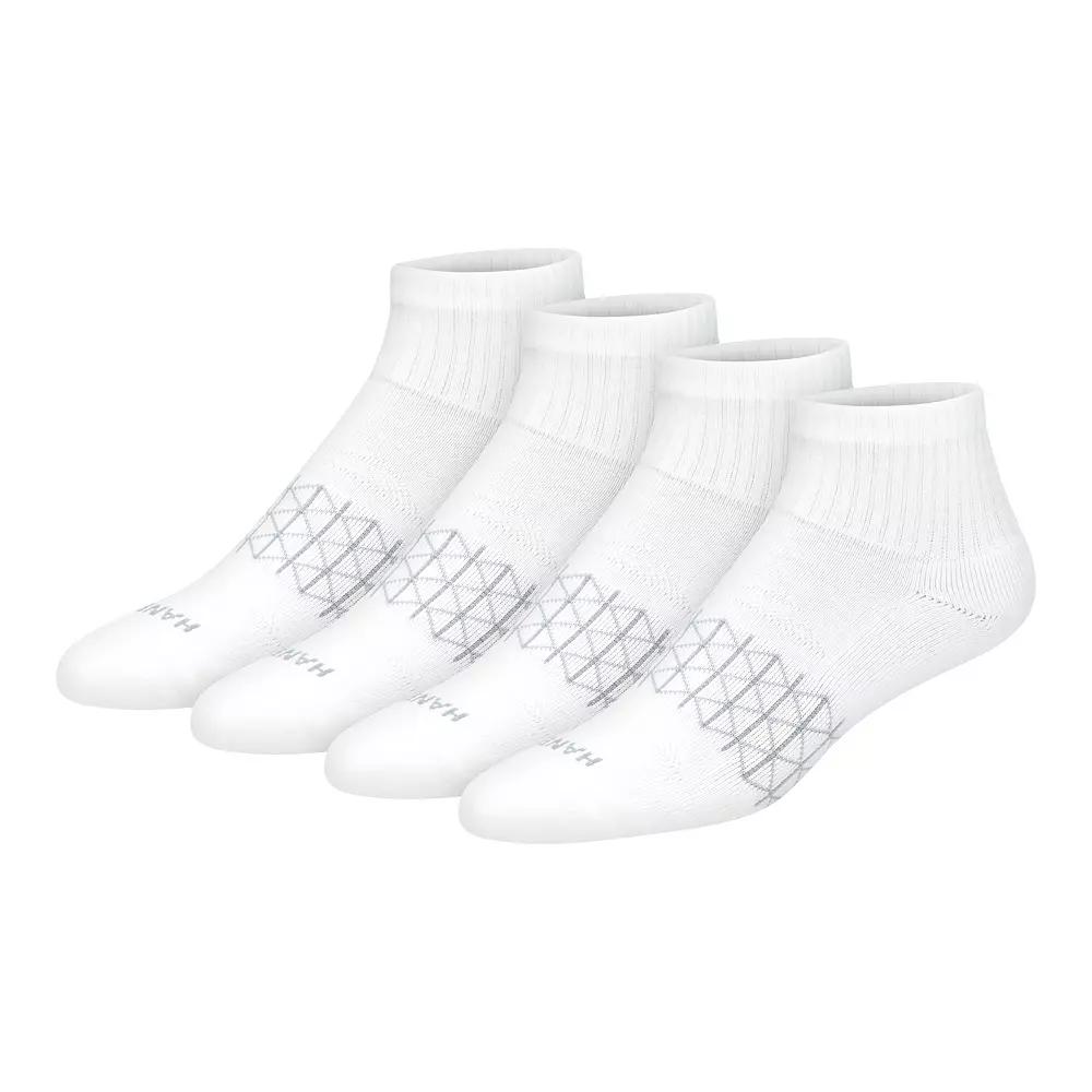 Men's Hanes® 3+1 Bonus Pack Ultimate Absolute Comfort Quarter Socks Ankle Socks,  Product Image