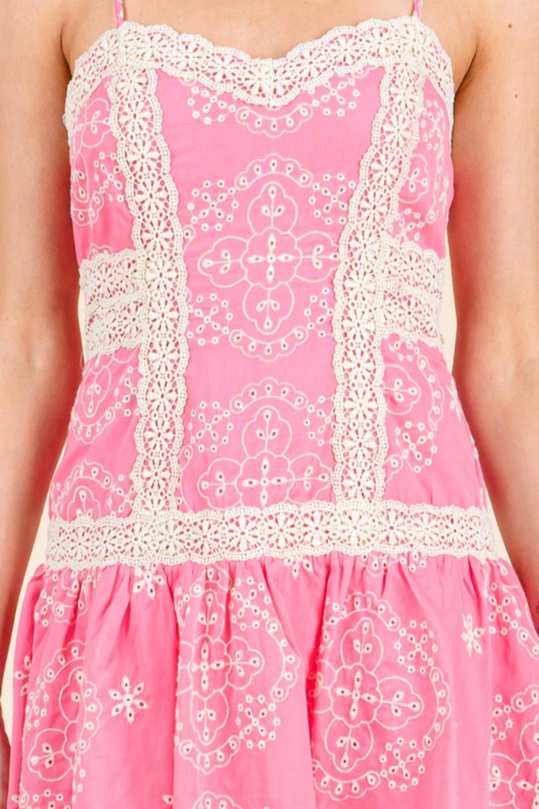 Embroidered Mini Dress Product Image