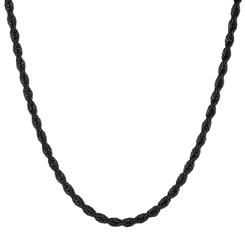 Men's LYNX Stainless Steel Rope Chain Necklace,  Product Image