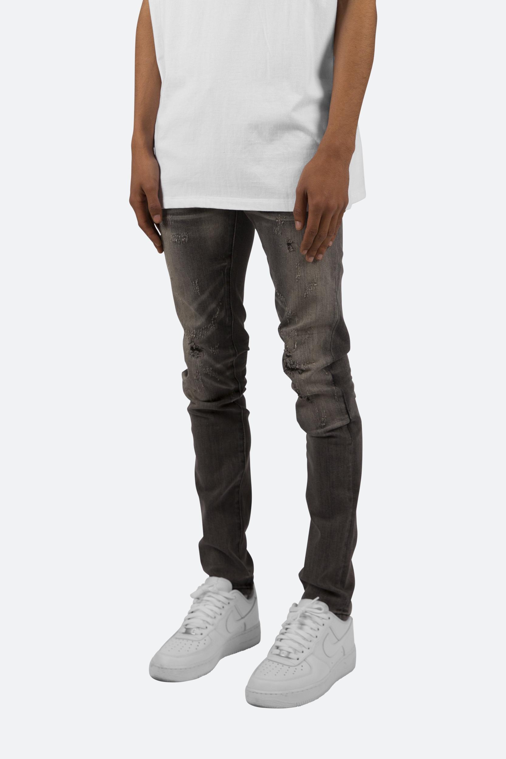 X145 Skinny Denim - Grey Product Image