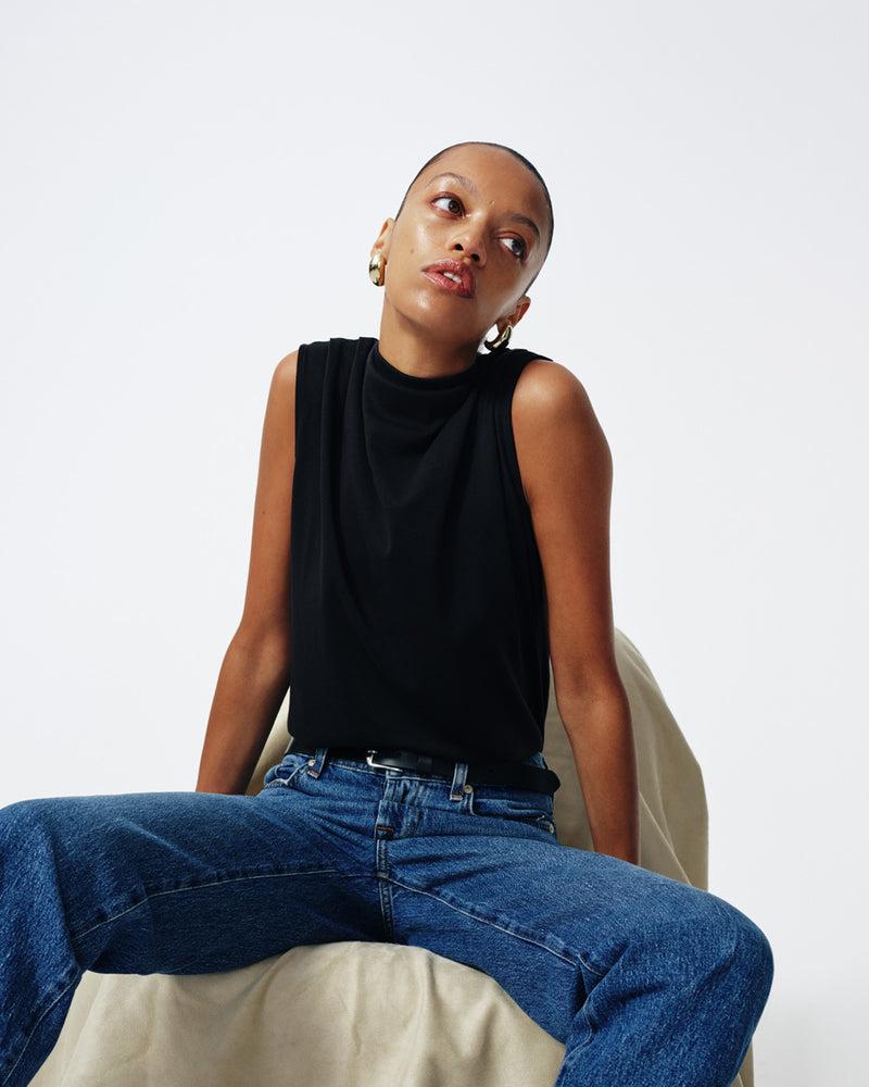 High Neck Draped Top Product Image