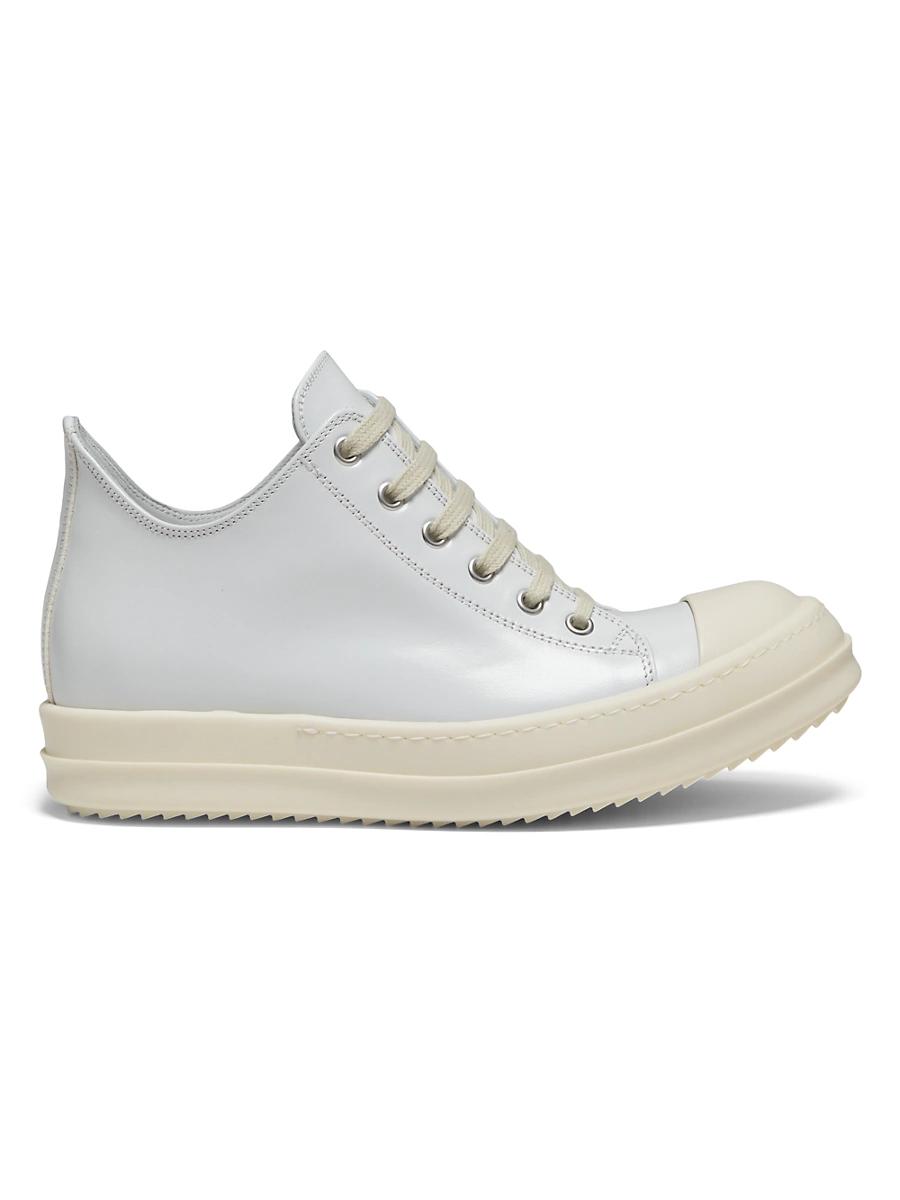 Womens Metallic Leather Low Sneakers Product Image