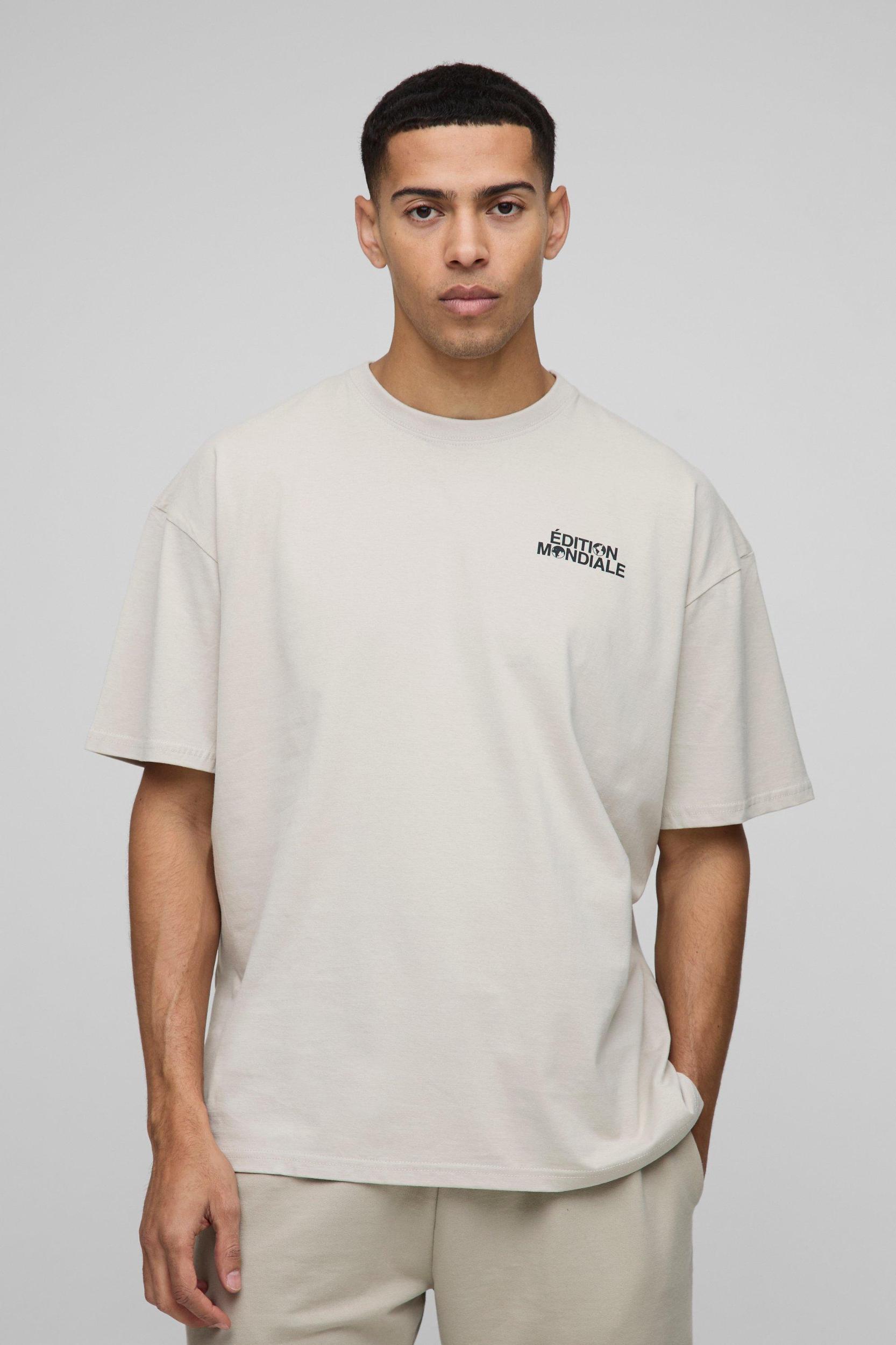 Oversized Edition Mondiale T-Shirt | boohooMAN USA Product Image