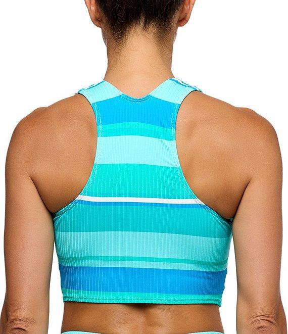 Next by Athena Bermuda Stripe Harmony Rib Texture High Waist Swim Bottom Product Image