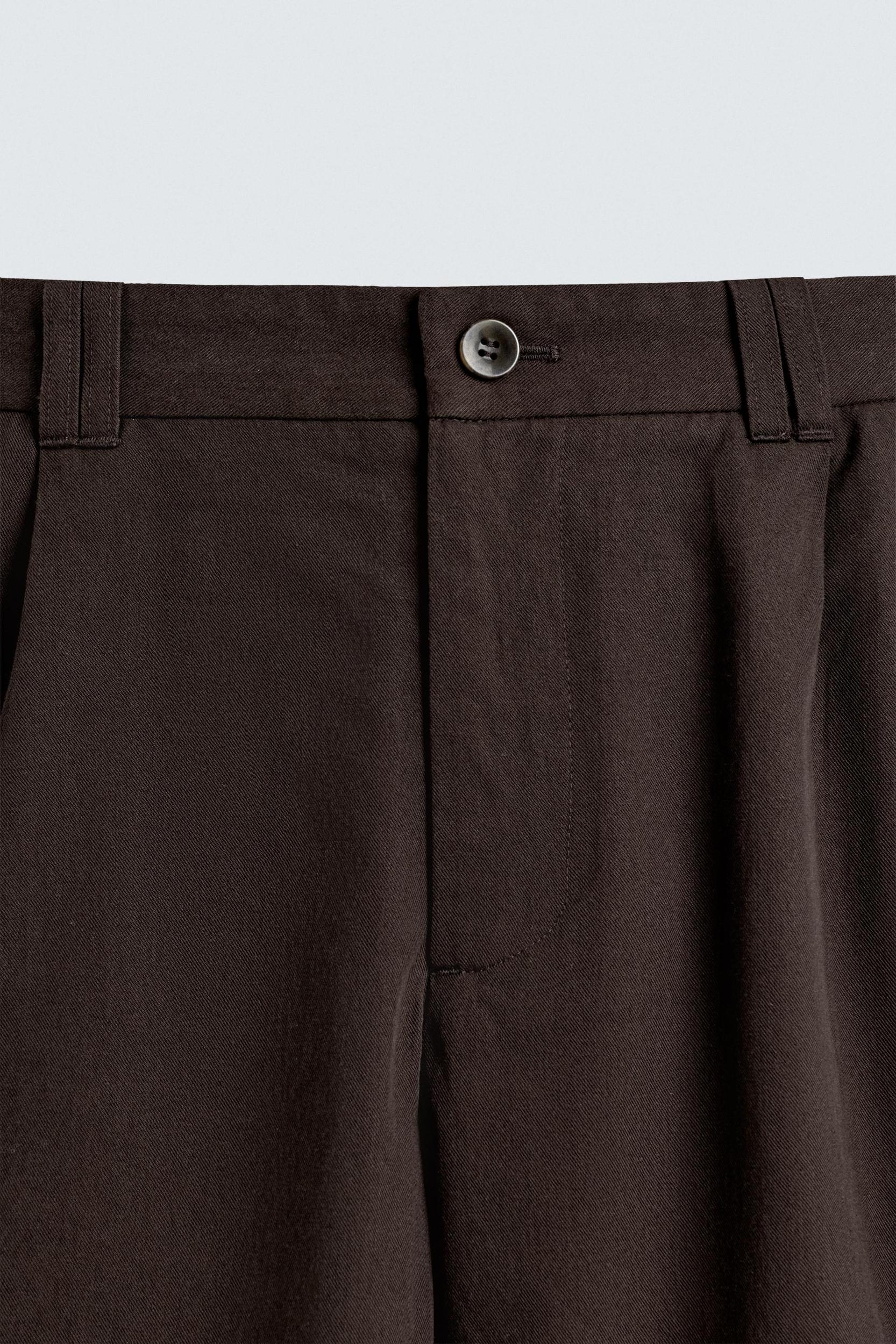 LYOCELL-COTTON CARGO SHORTS Product Image