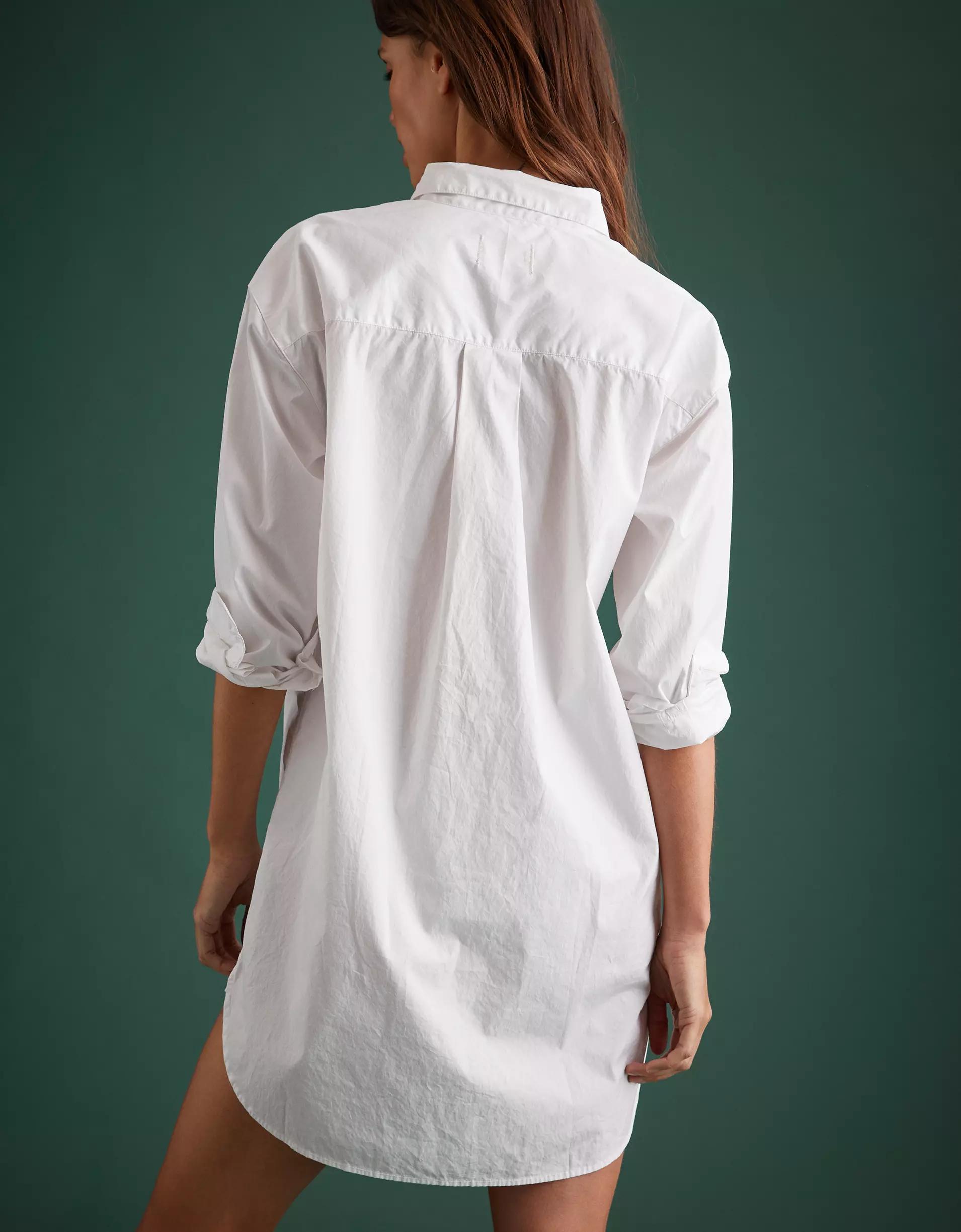AE77 Premium Poplin Shirt Dress Product Image