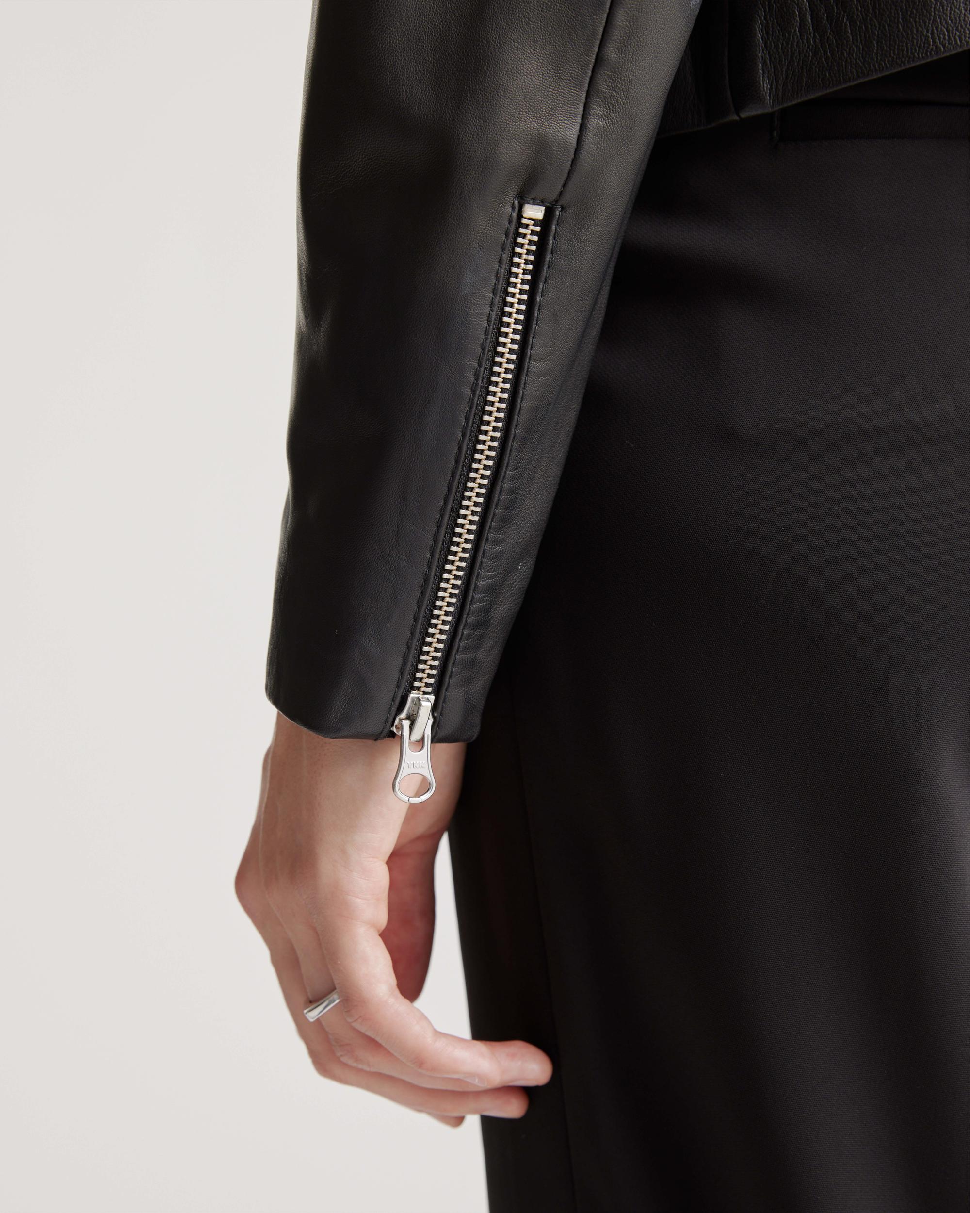 Quince | Women's 100% Washed Leather Biker Jacket Size XL Product Image