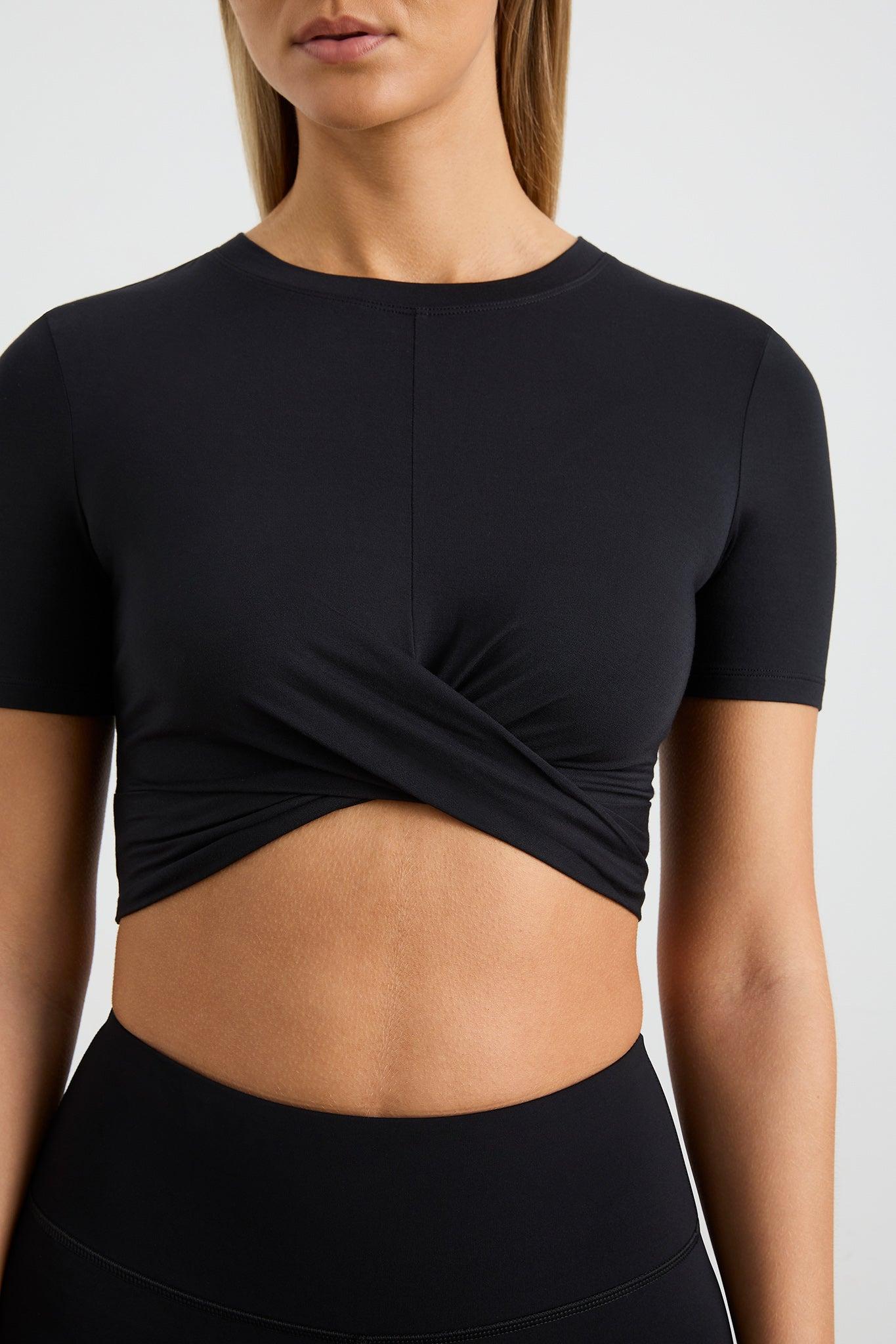 Crop Twist Front Tee 130 Product Image