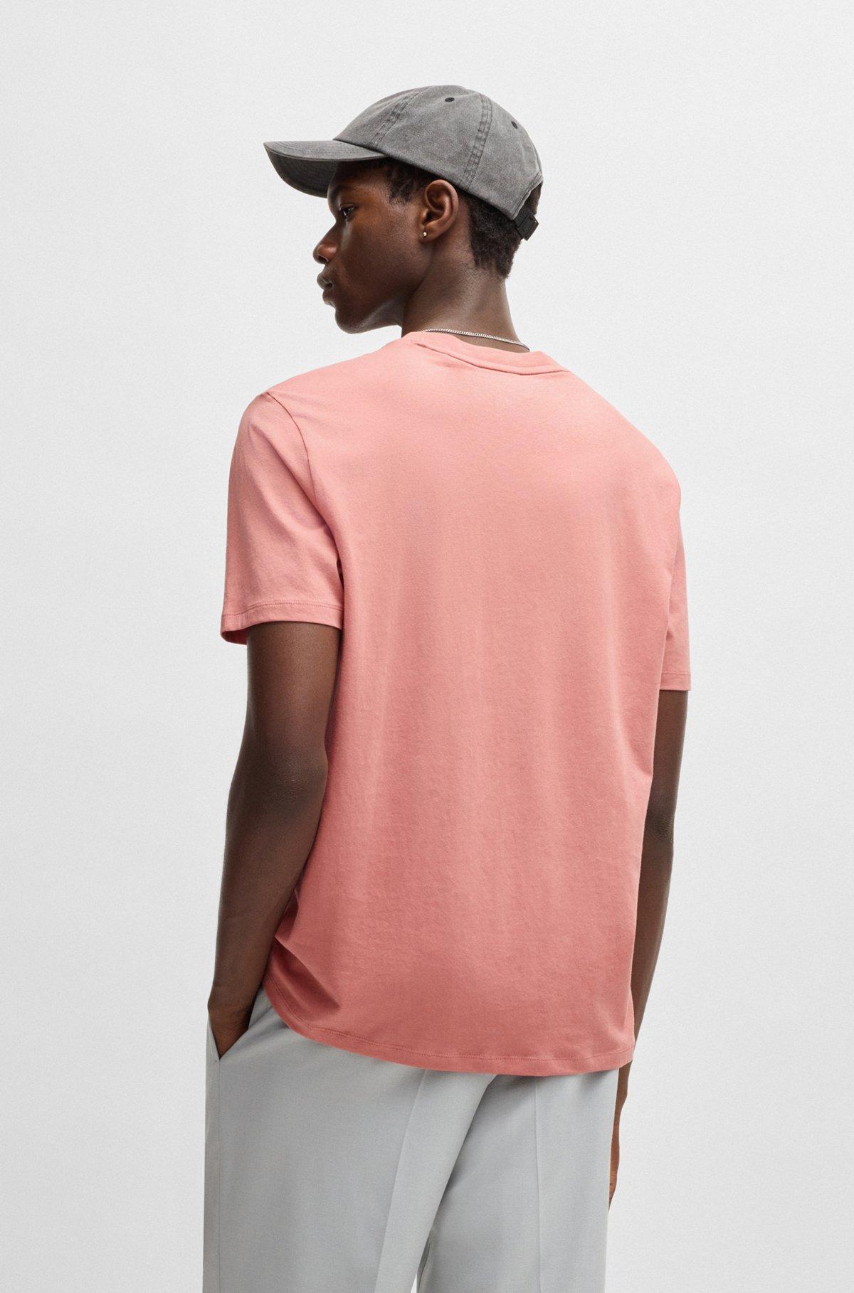 Regular-fit T-shirt in cotton jersey with logo artwork Product Image