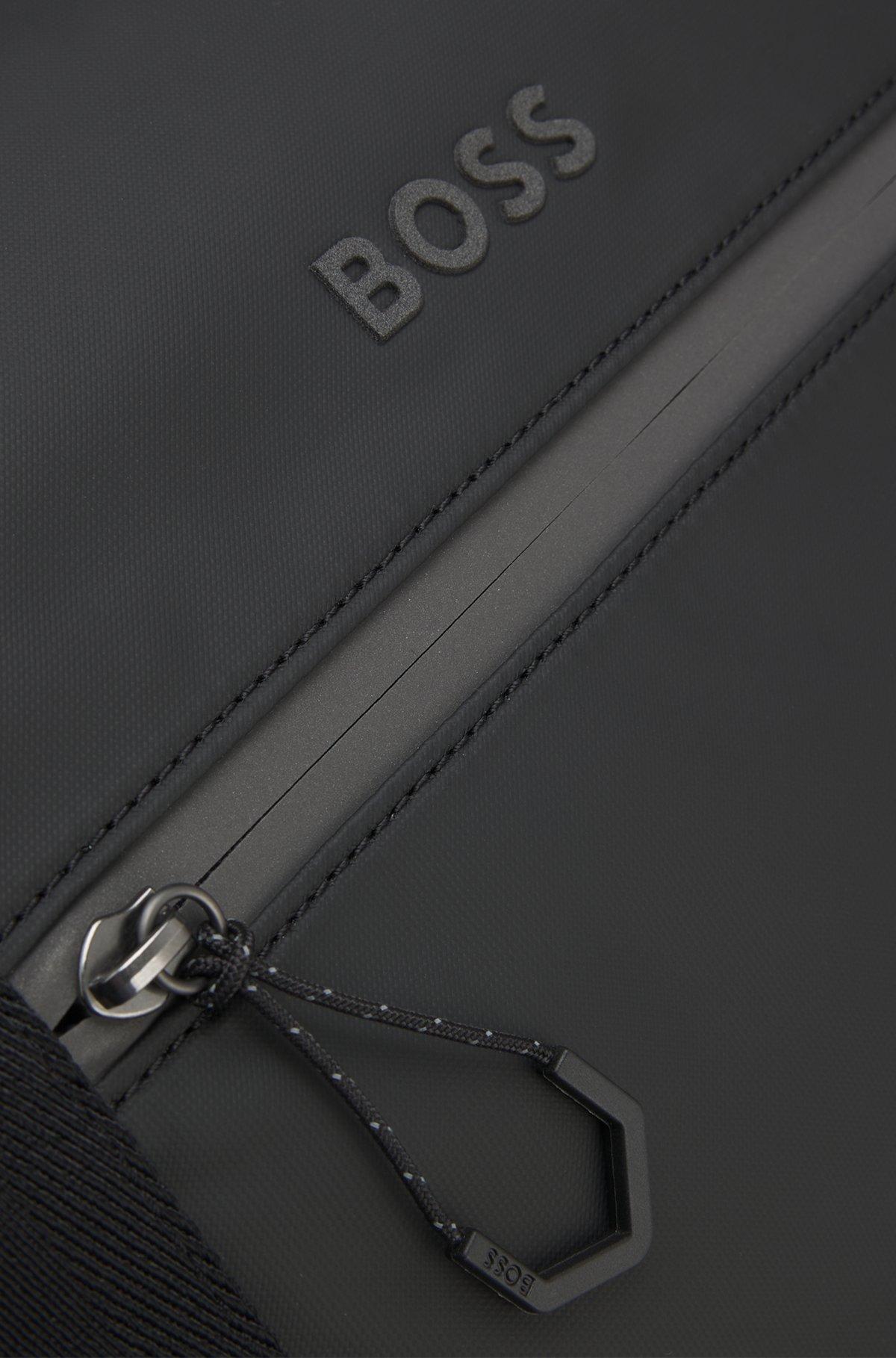 Reflective-detail holdall in faux leather Product Image