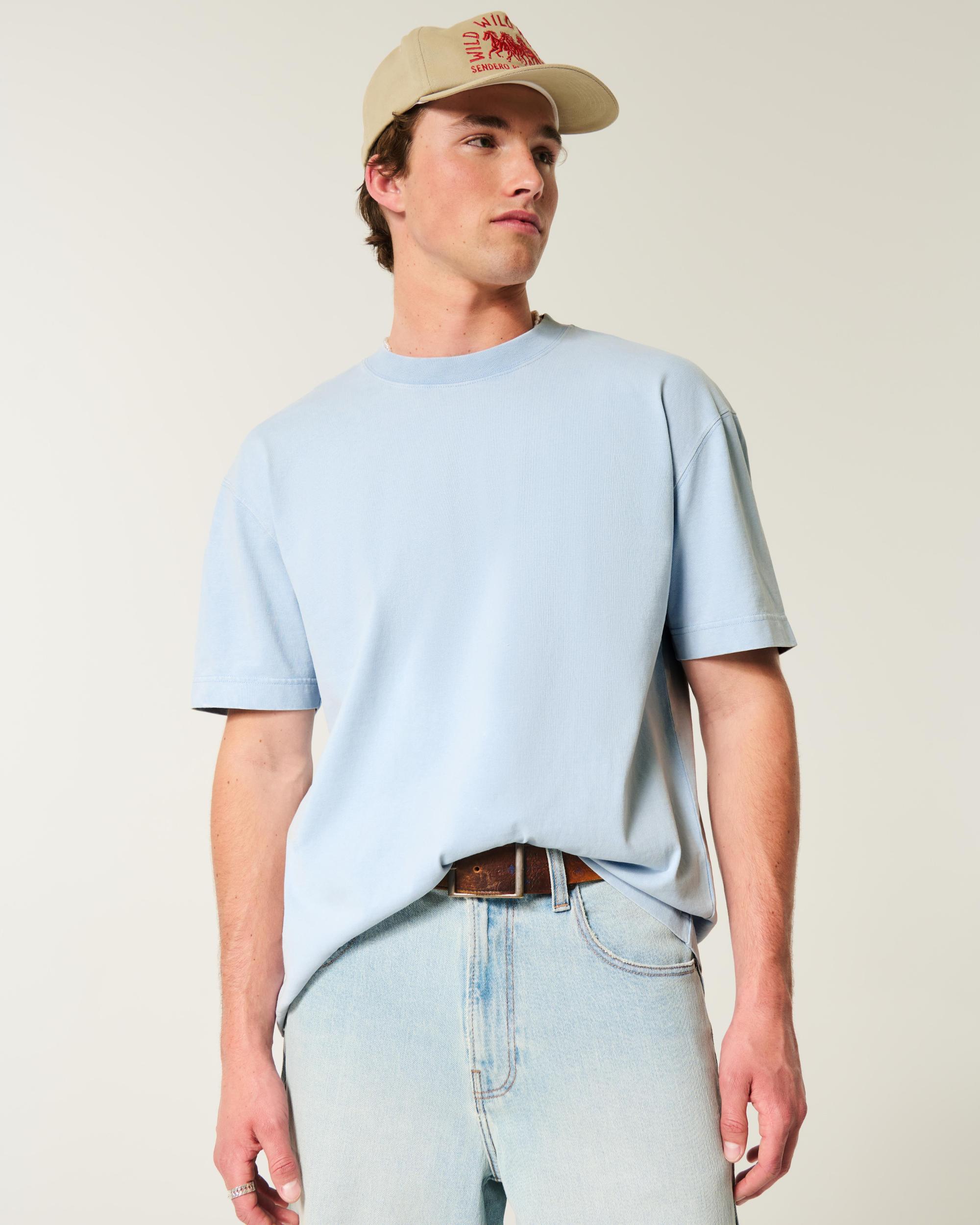 Dalix Mens Lil Smile Heavy Weight Cotton Tee Product Image