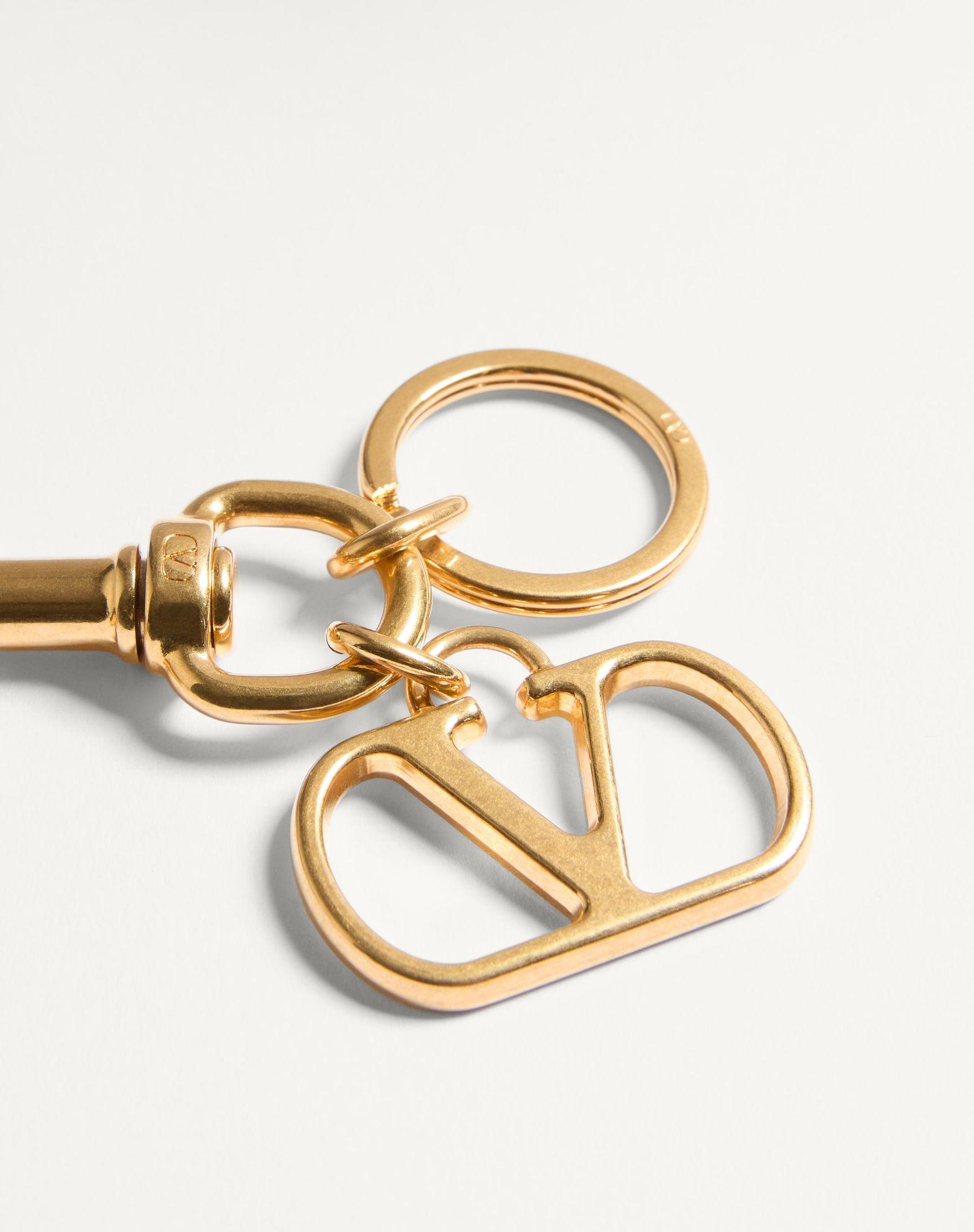 Vlogo Signature Metal Bag Charm With Key Ring Product Image