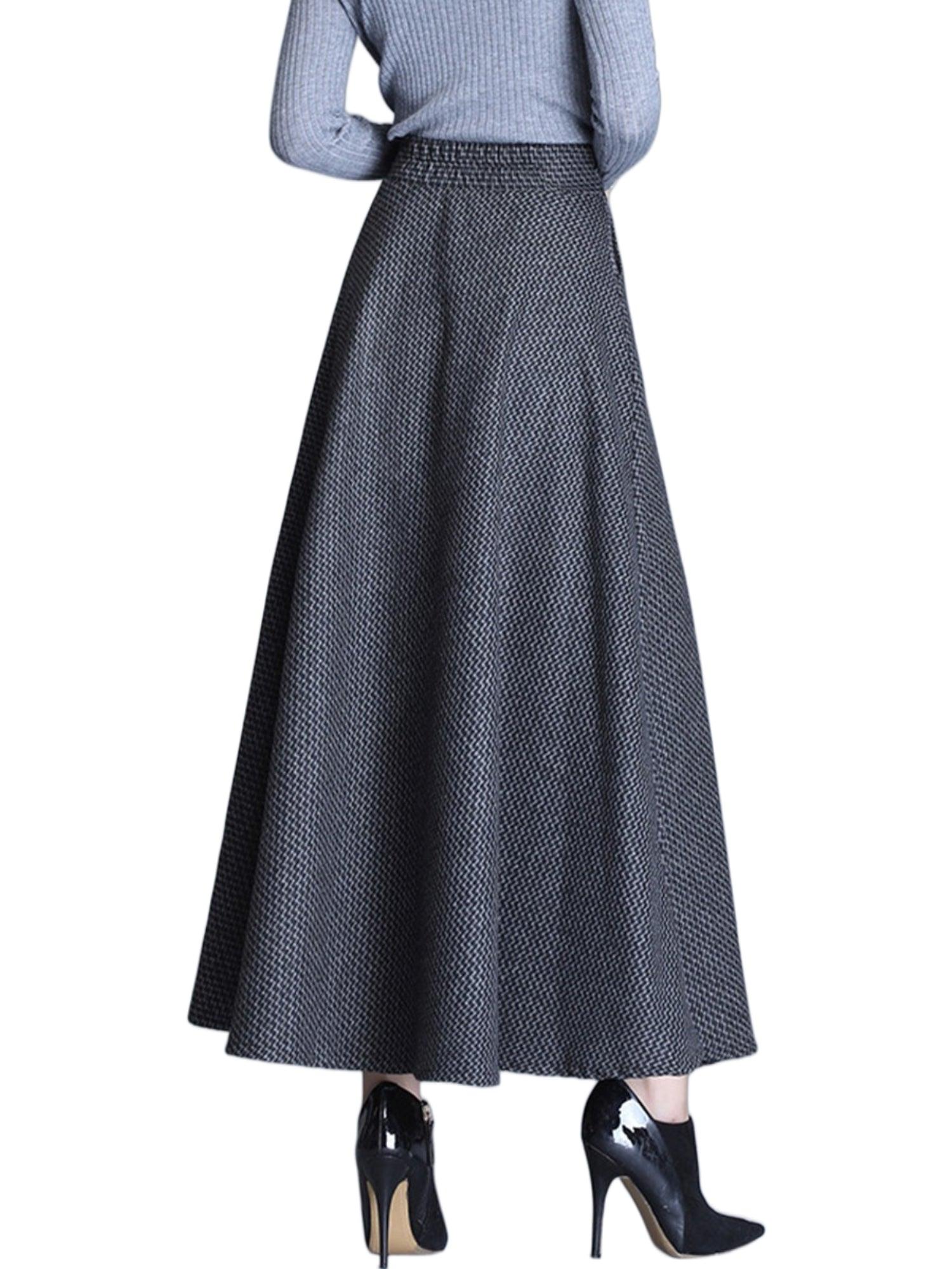 Lily Clothing Woolen Elegance Skirt Product Image