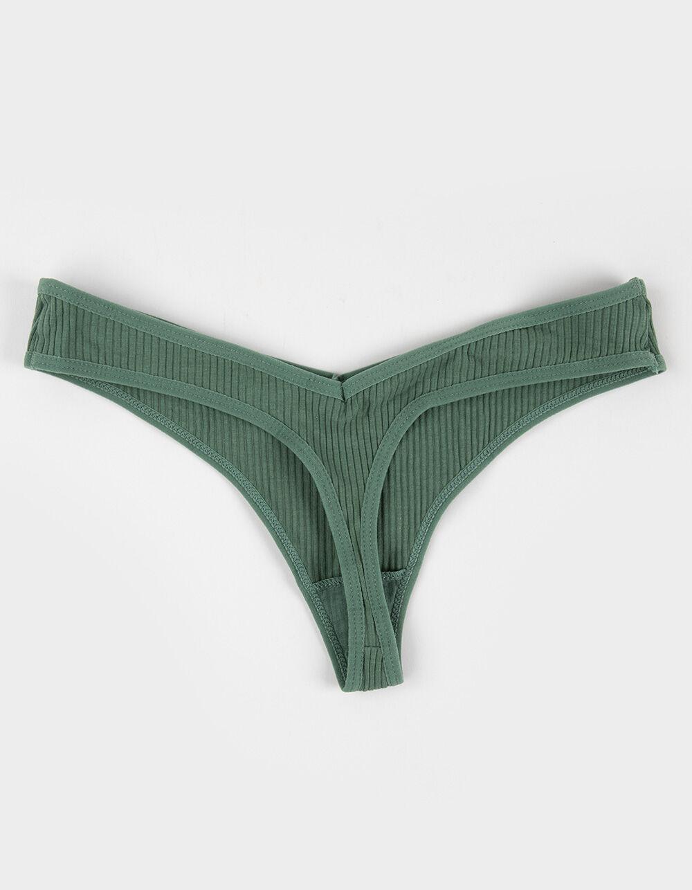 FULL TILT V-Rib Thong - MAROON Product Image