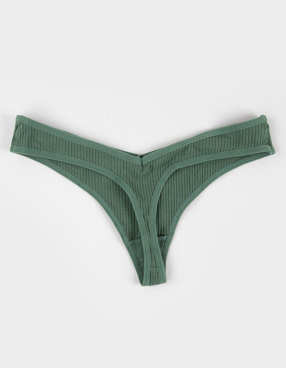 FULL TILT V-Rib Thong - MAROON Product Image