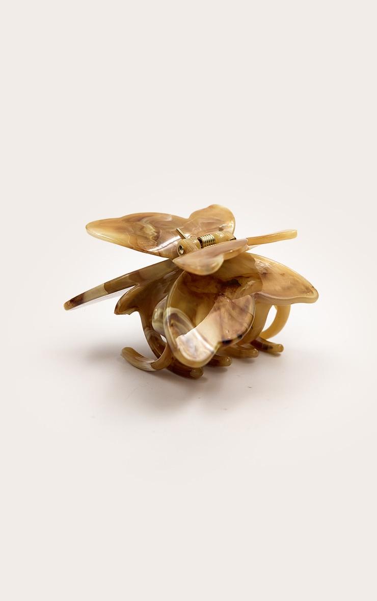Beige Marble Butterfly Claw Clip Product Image