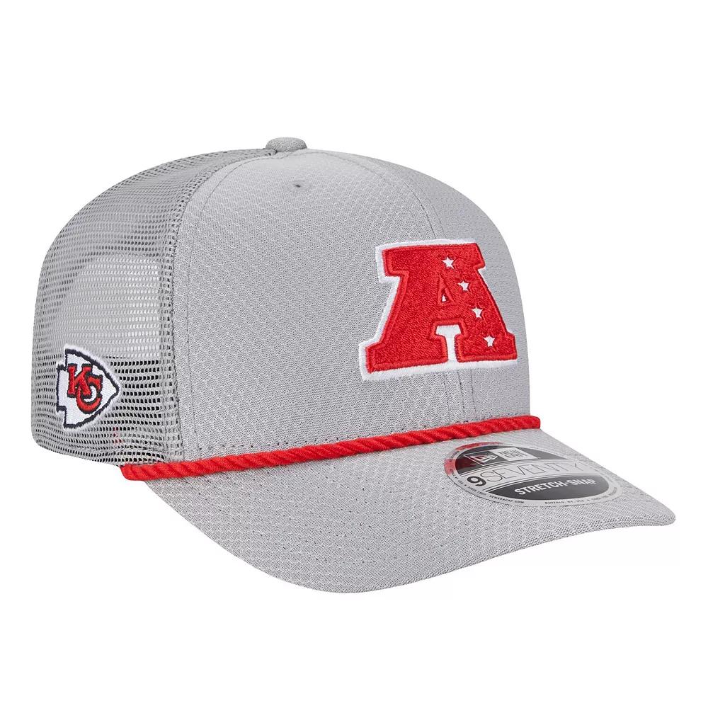 Men's New Era  Gray Kansas City Chiefs 2025 Pro Bowl 9SEVENTY Stretch-Snap Hat, Grey Product Image