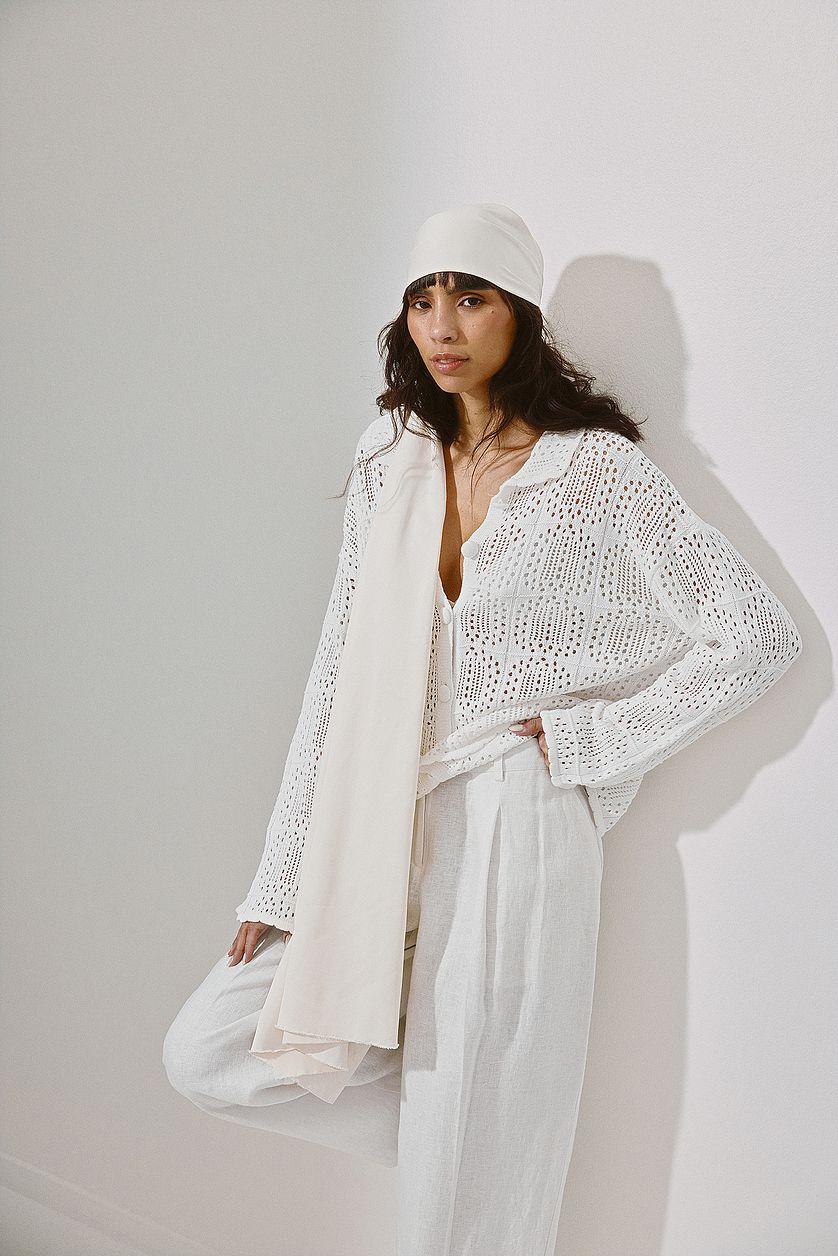 Knitted Crochet Shirt Product Image