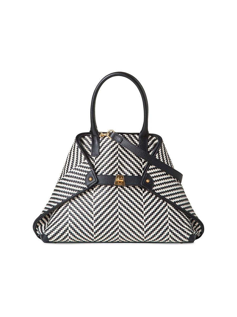 Womens Ai Small Braided Leather Shoulder Bag Product Image