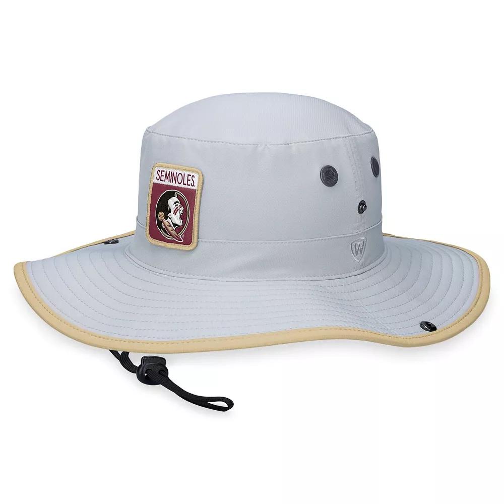 Men's Top of the World Gray Florida State Seminoles Steady Bucket Hat, Grey Product Image