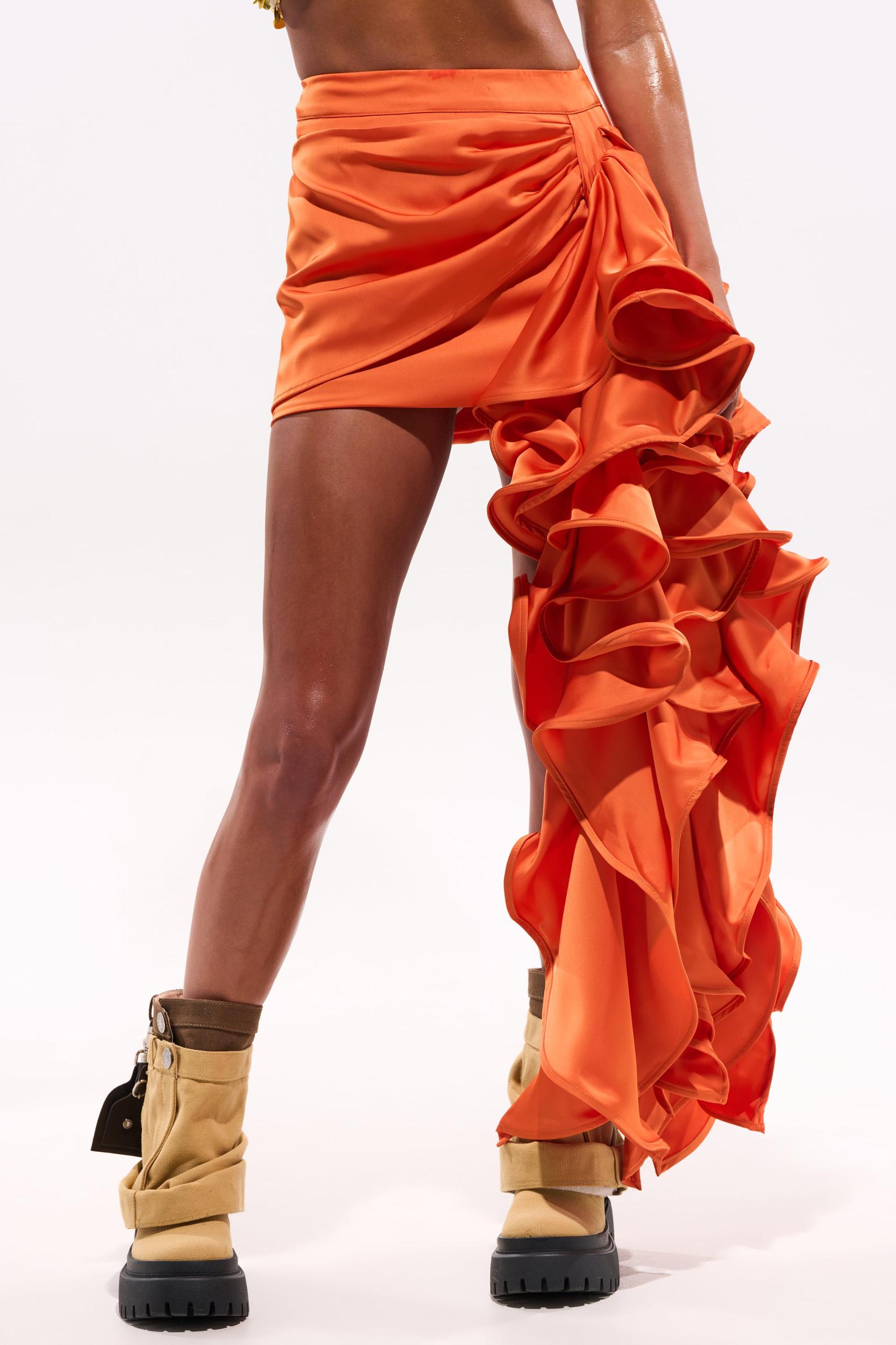 BRIGHTER DAYS MINI SKIRT WITH SIDE TIE Product Image