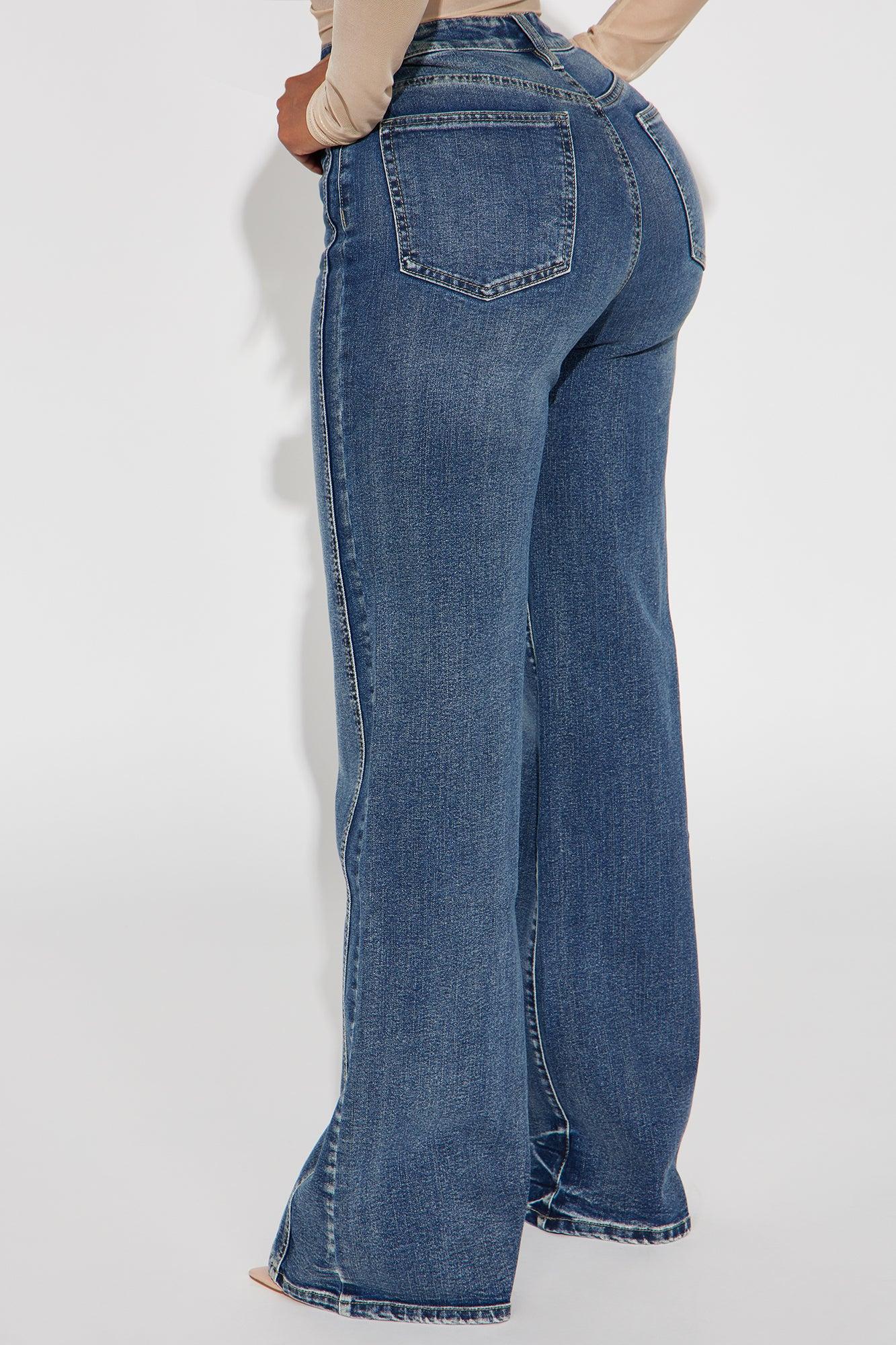 Upper West High Rise Stretch Flare Jeans - Dark Wash Female Product Image