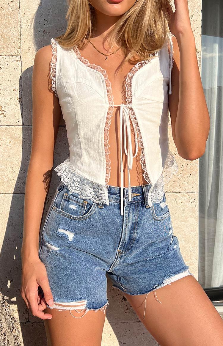 Loui Dark Wash Denim Shorts Baby Product Image