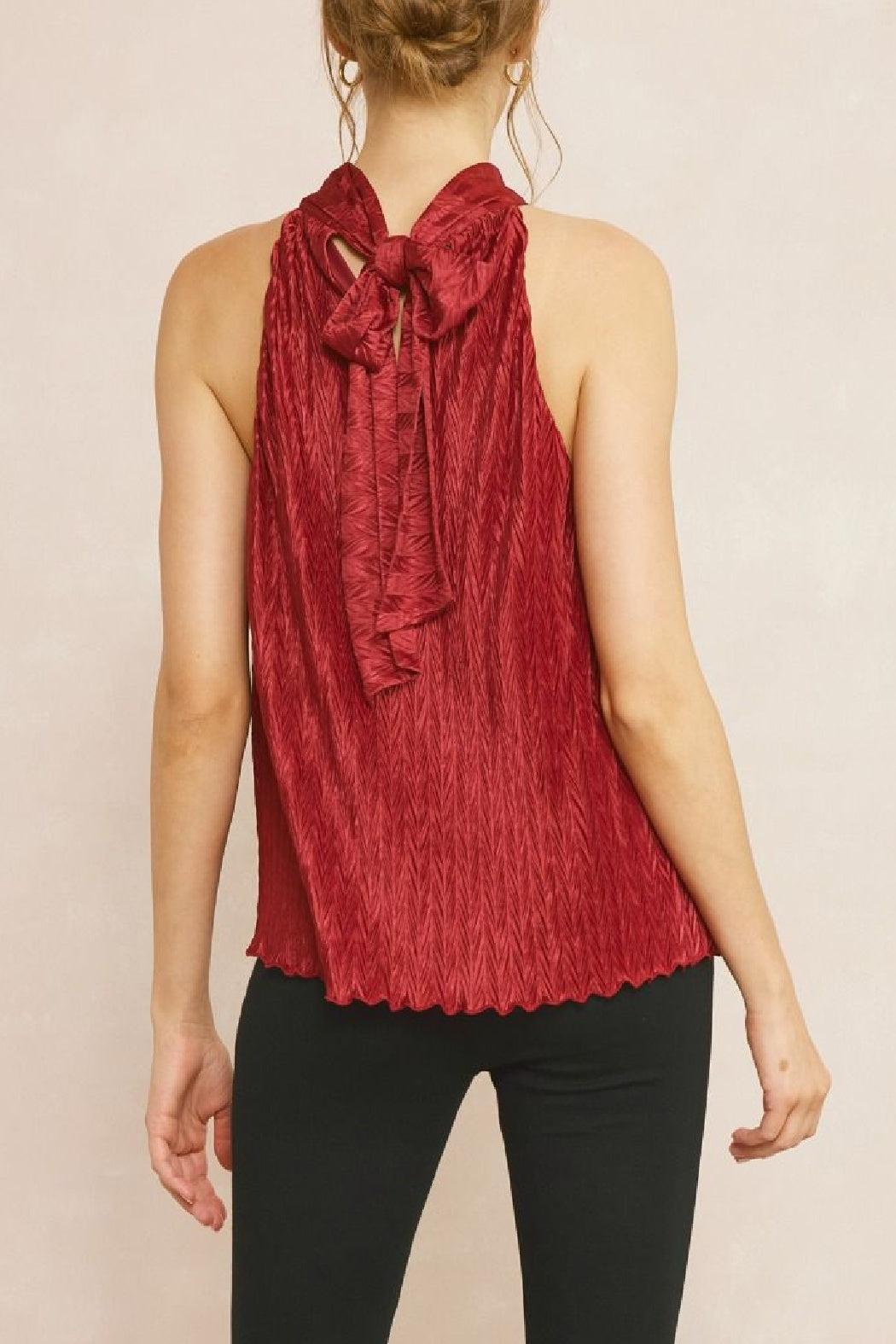 Textured Halter Top Product Image