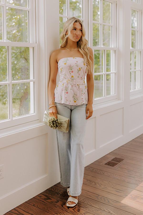 Sweet Surprise Floral Peplum Top Product Image