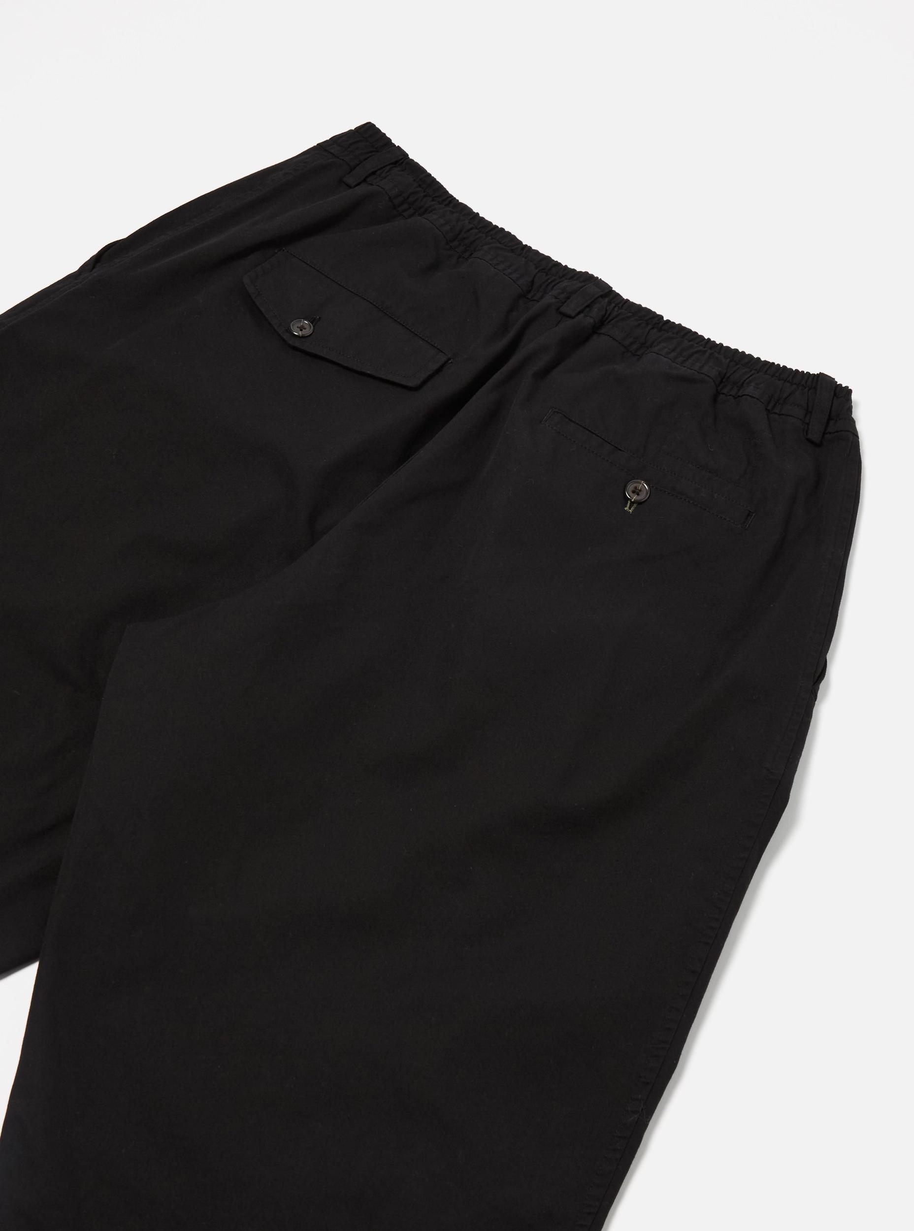 Black Kelly Cotton Pleated Track Pant Product Image