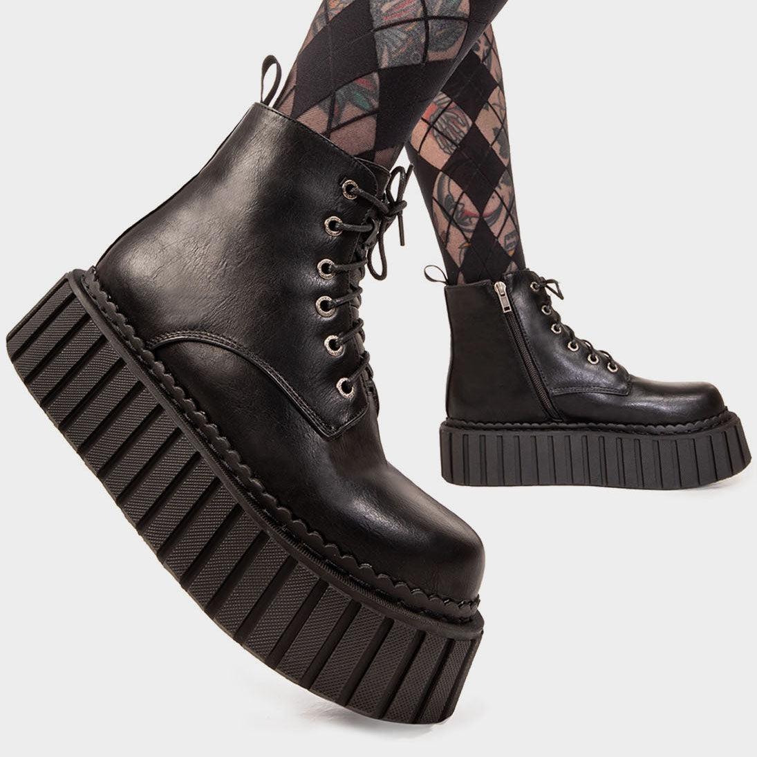 Back 2 The Future Chunky Ankle Creeper Boots Product Image