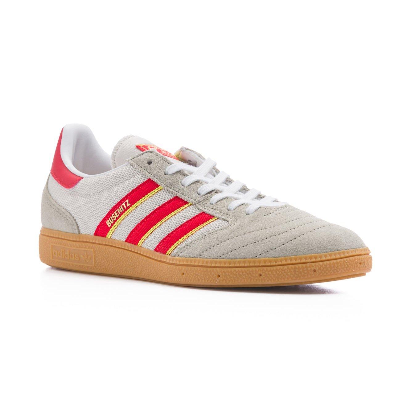 Adidas Skateboarding Busenitz Vintage Men's Skate Shoe - Feather Grey/Red/Orbit Grey Product Image