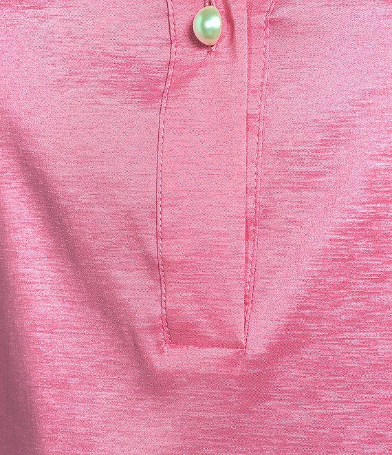 Preston & York Thea Taffeta 3/4 Sleeve Point Collar Dress Product Image