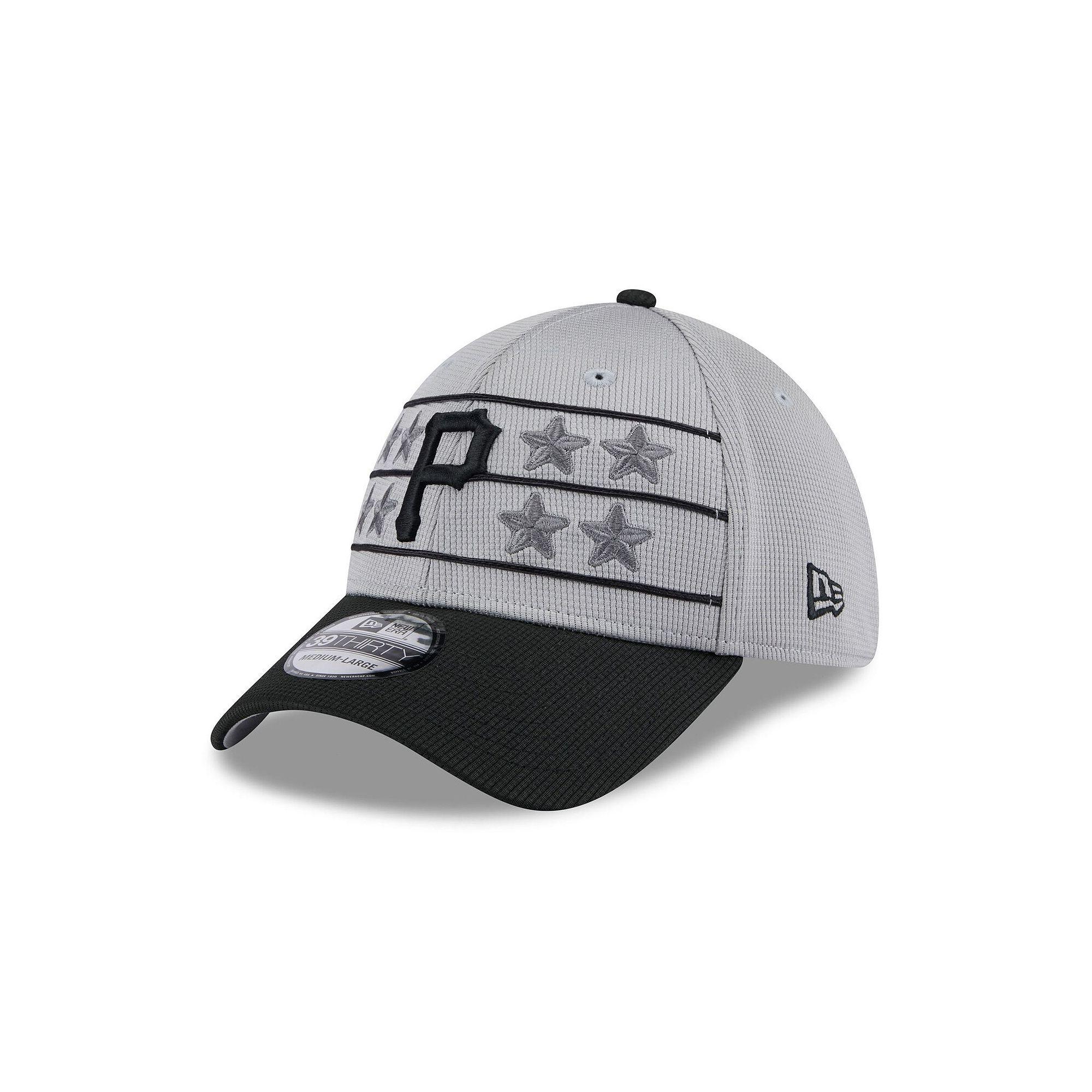 Men's New Era  Gray/Black Pittsburgh Pirates 2025 Batting Practice 39THIRTY Flex Hat, Size: Medium/Large, Grey Product Image