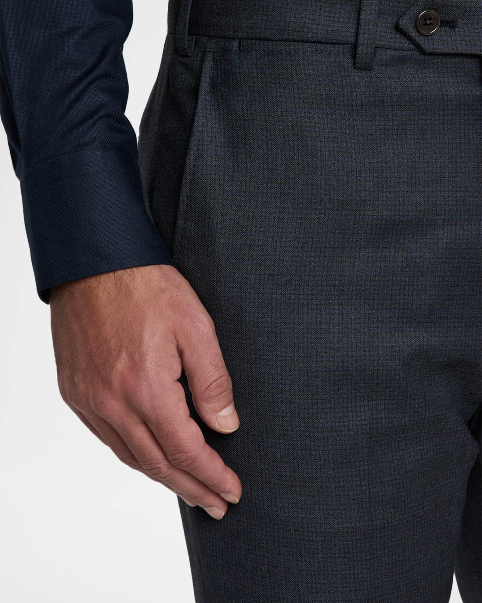 Men's 130's Wool Petite Check G Line Two-Piece Suit Product Image