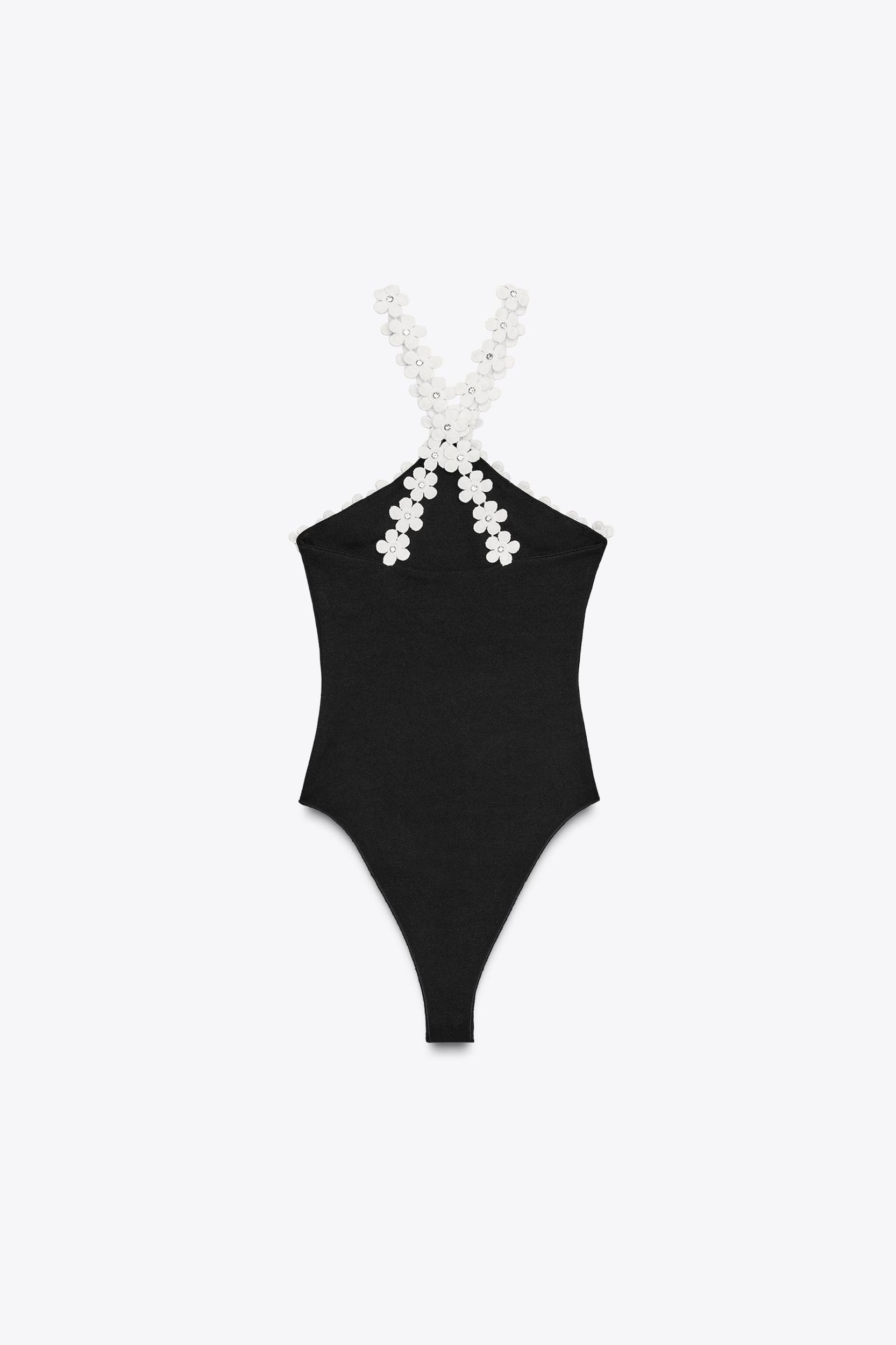 FLORAL HARDWARE STRETCH BODYSUIT Product Image