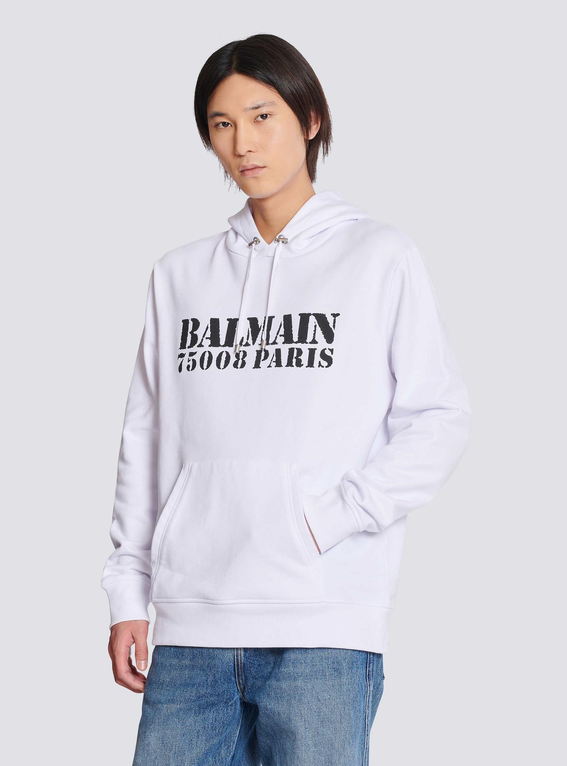 Balmain Stamp printed hoodie Product Image