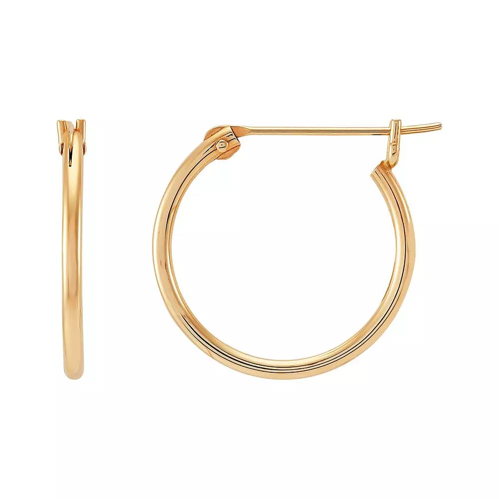 Everlasting Gold 10k Gold Hoop Earrings, Womens Product Image