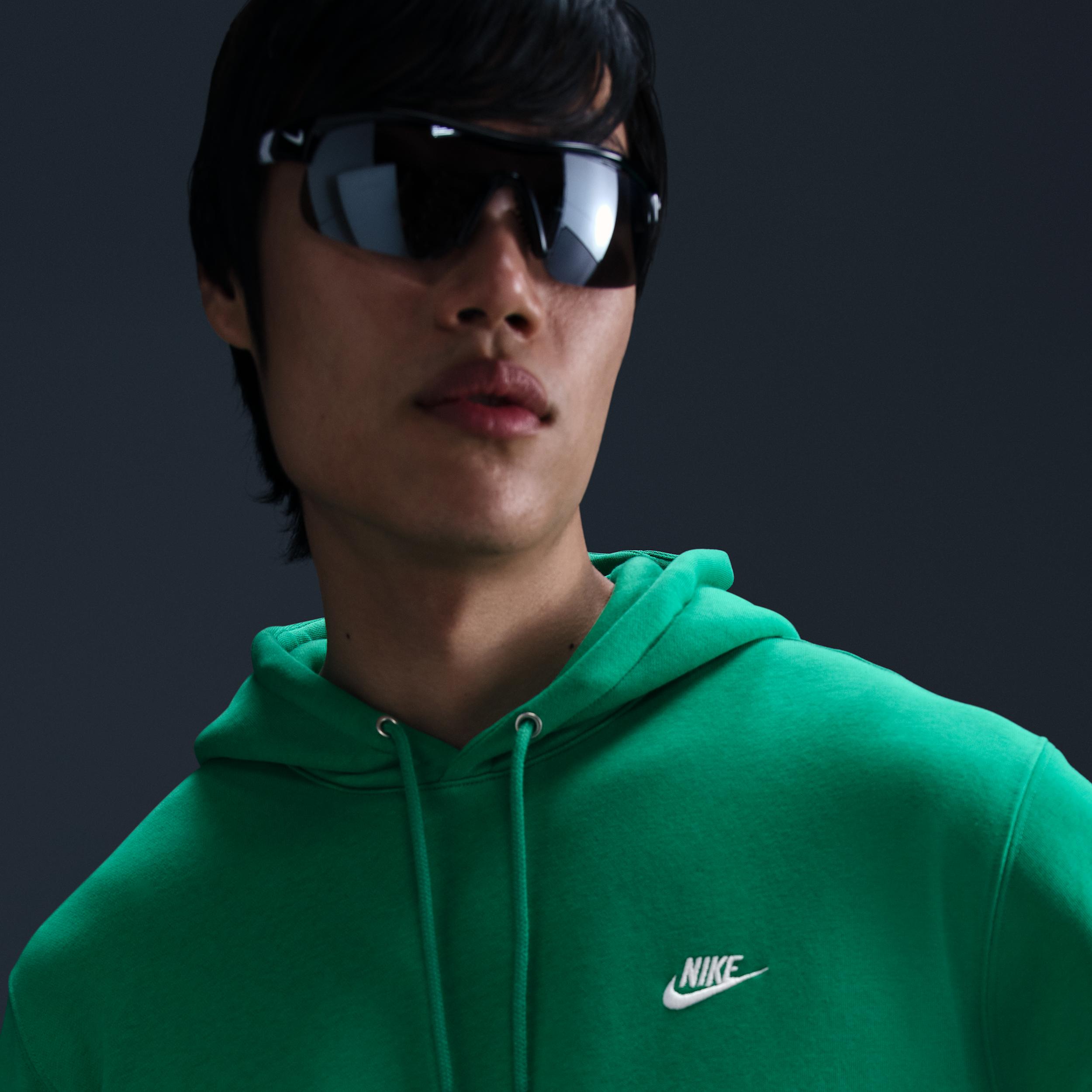 Nike Mens Nike Club Pullover Hoodie - Mens Stadium Green/Stadium Green/White Product Image