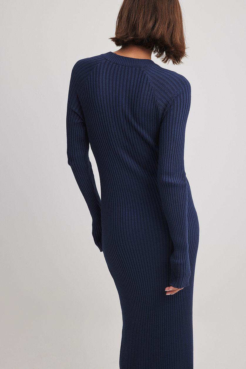 Knitted Ribbed Maxi Dress Product Image