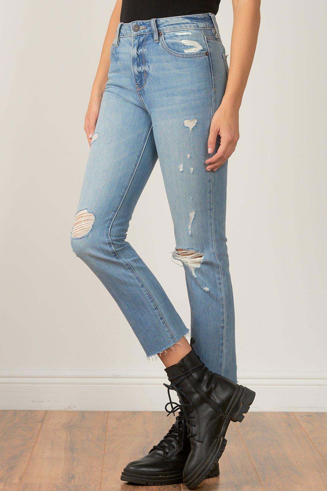 RIPPED BOYFRIEND JEANS Product Image