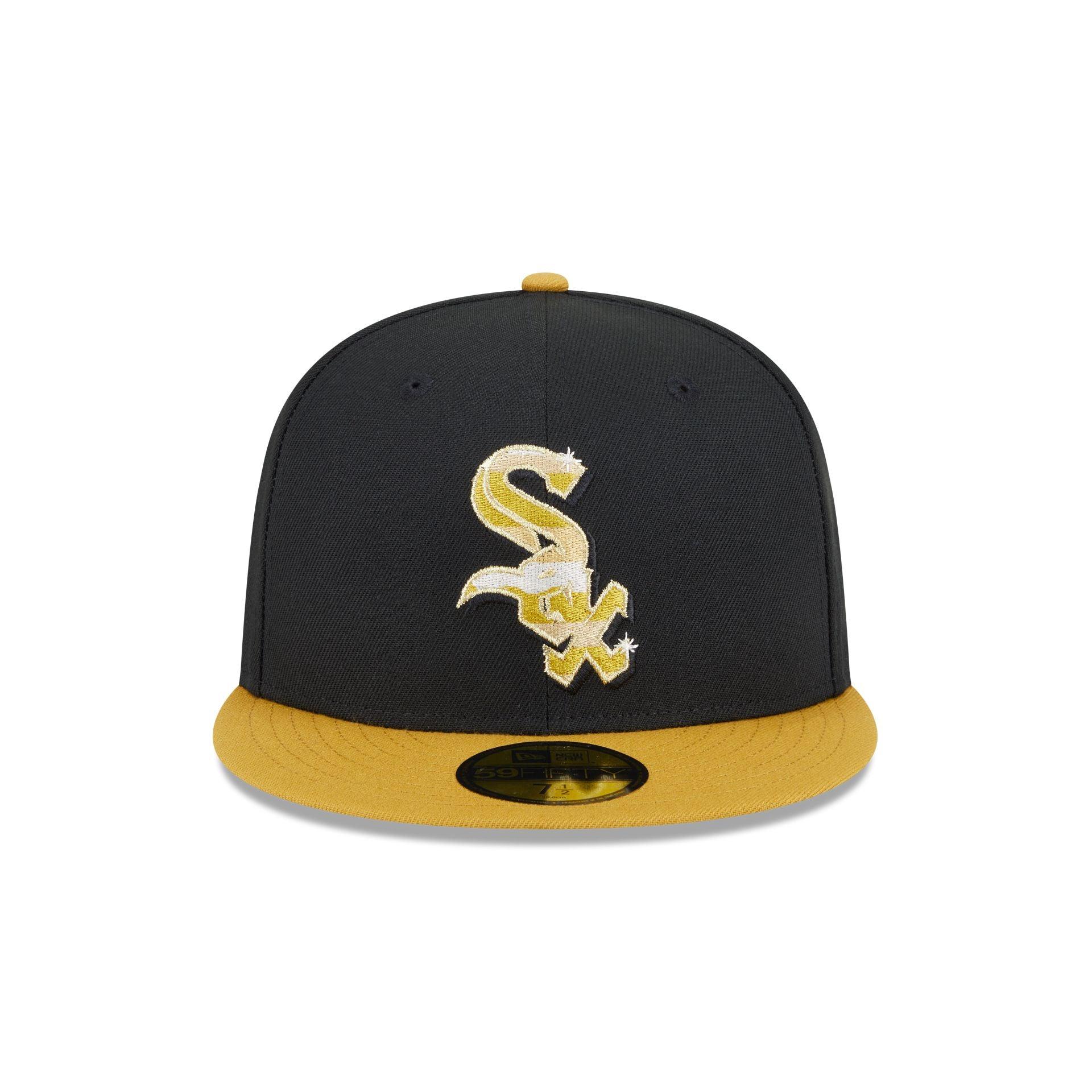 Chicago White Sox Metallic Gold Logo 59FIFTY Fitted Hat Male Product Image