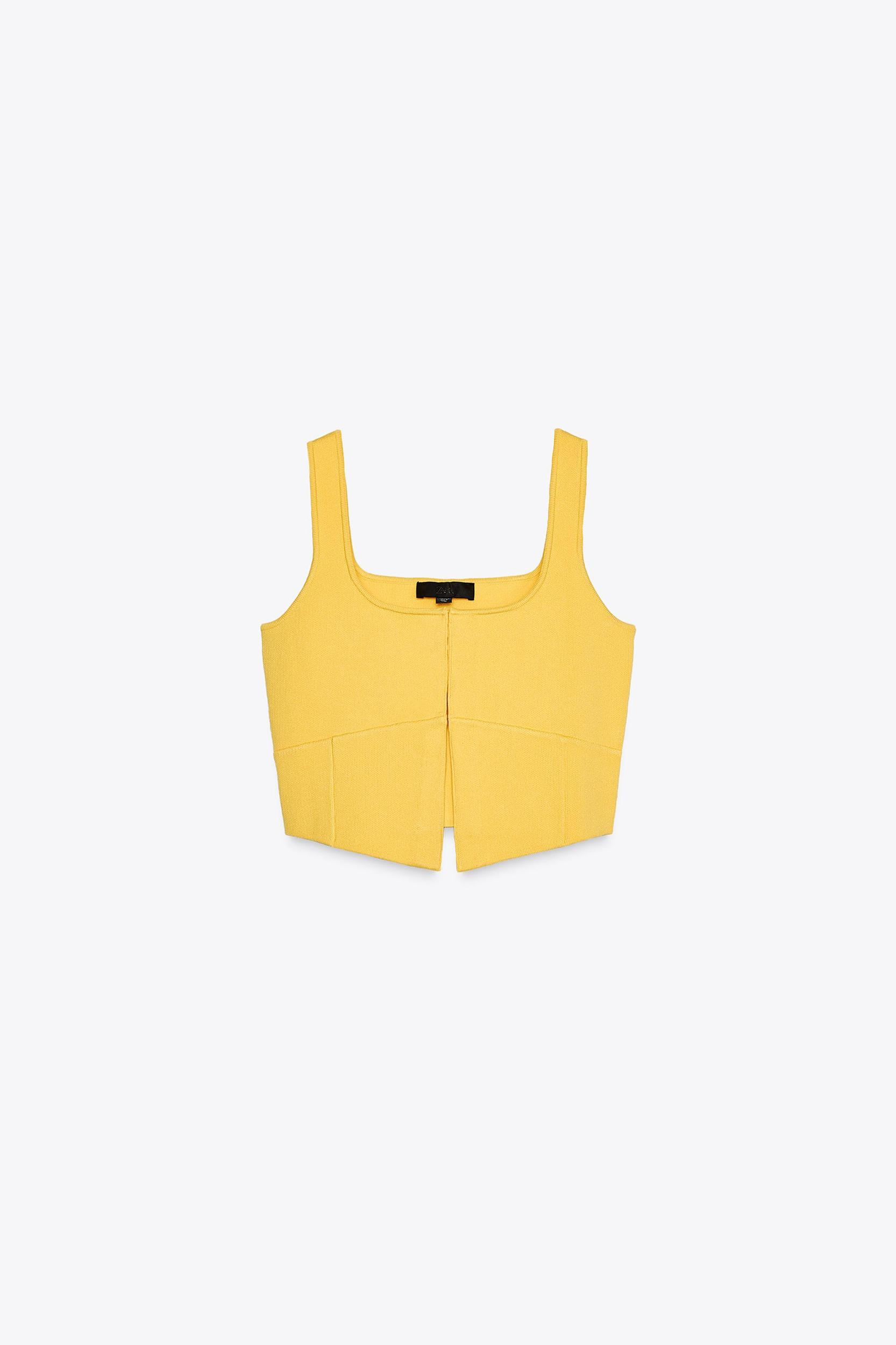 BASIC KNIT CROP TOP Product Image