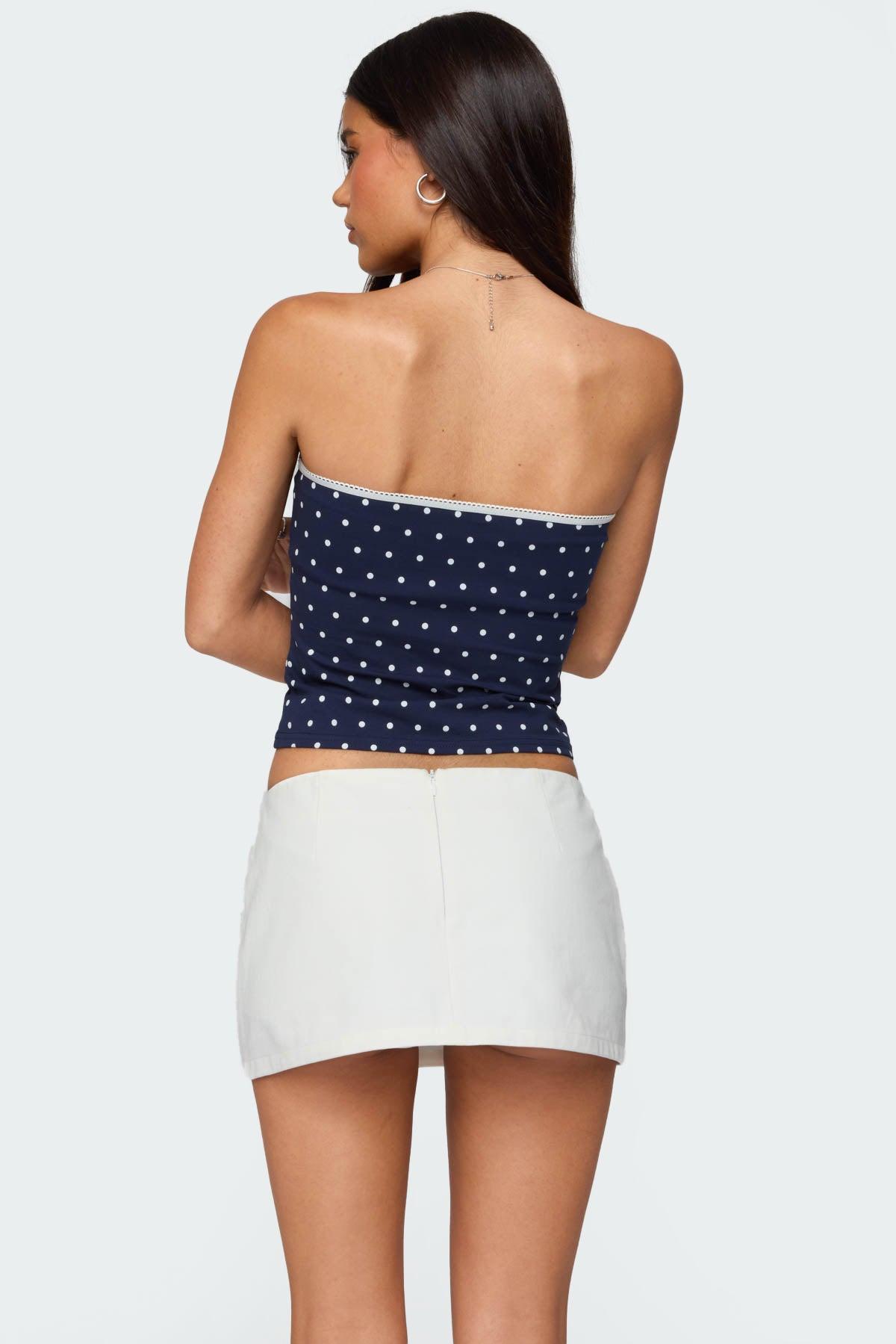 Built In Bra Polka Dot Top Product Image