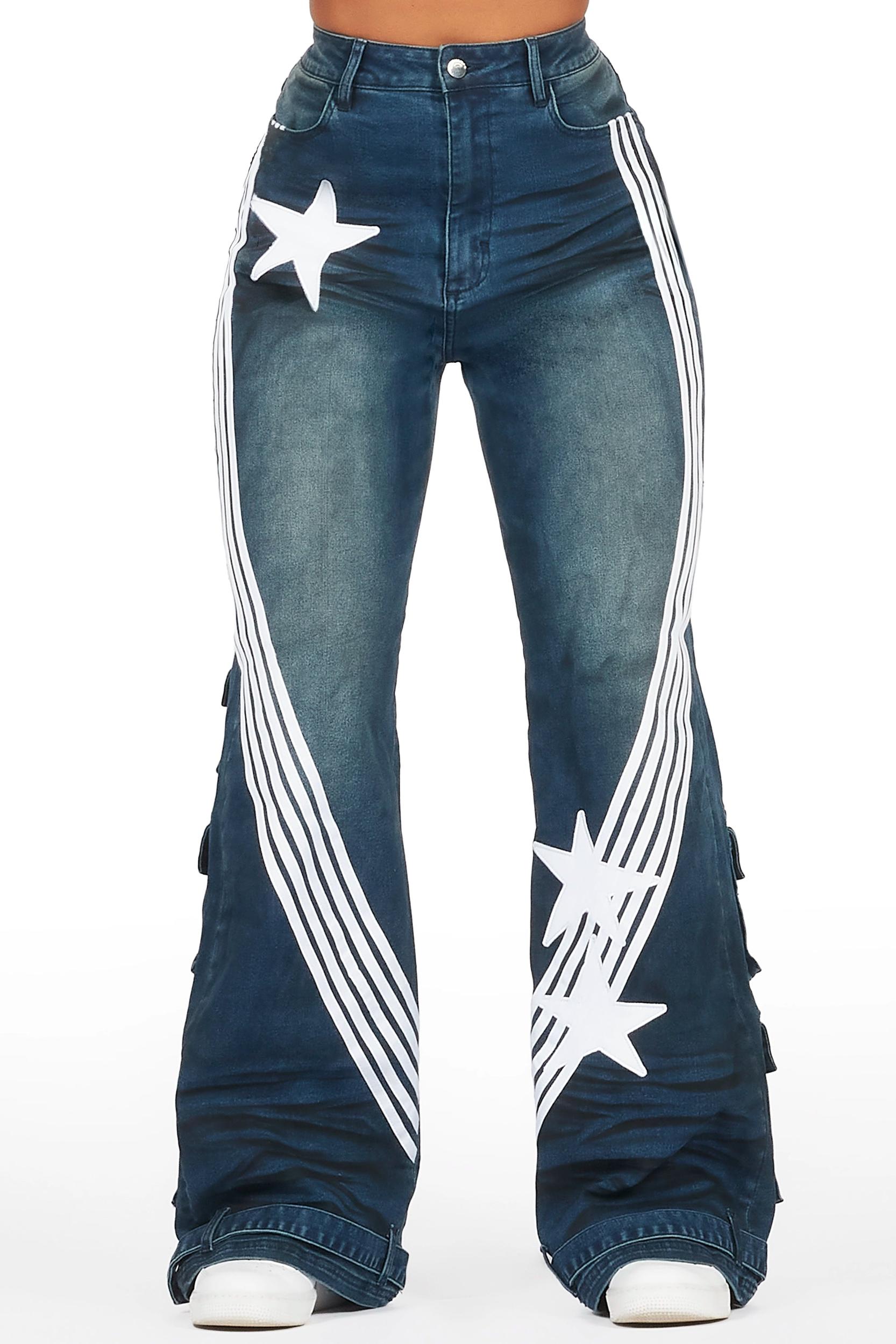 Bryana Dark Wash Wide Leg Jean Female Product Image